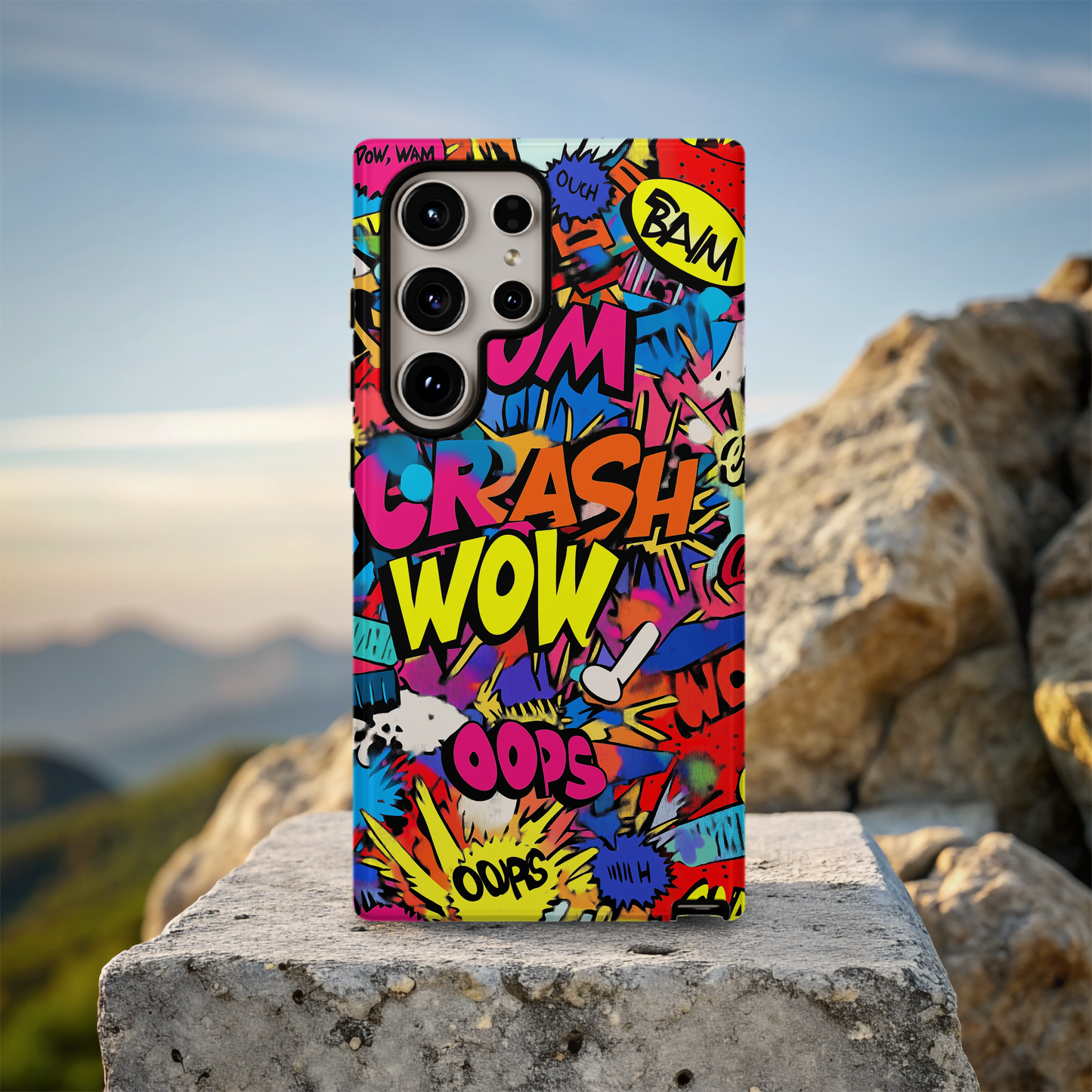 Pop Art Comic Phone Case – Bold Graphics with Everyday Protection