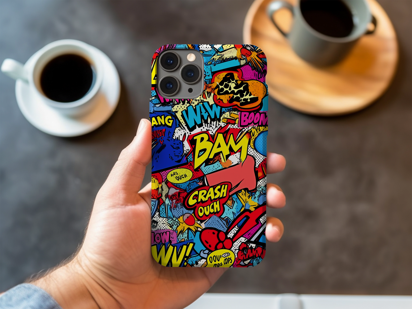 Pop Art Comic Phone Case – Bold Graphics with Everyday Protection