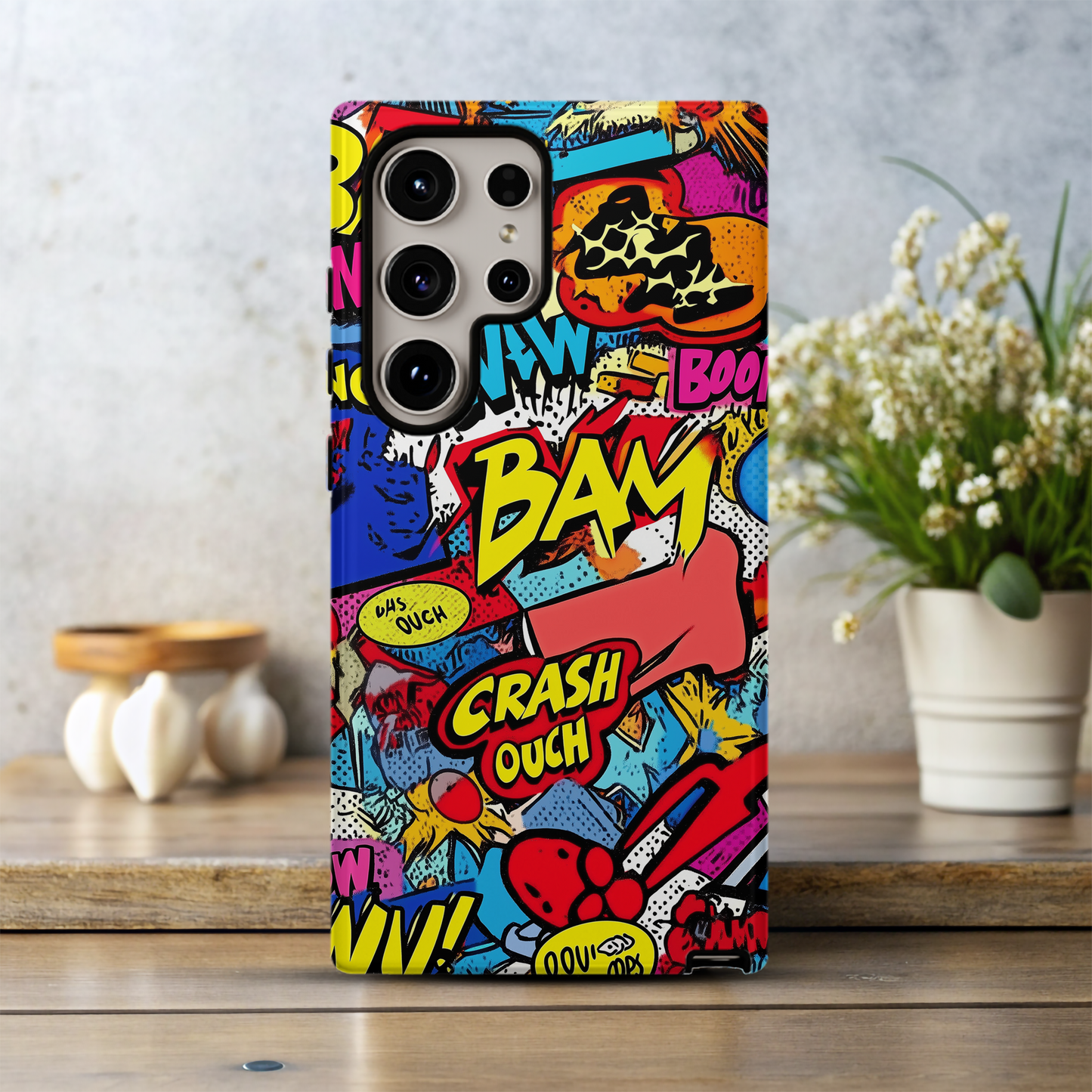 Pop Art Comic Phone Case – Bold Graphics with Everyday Protection