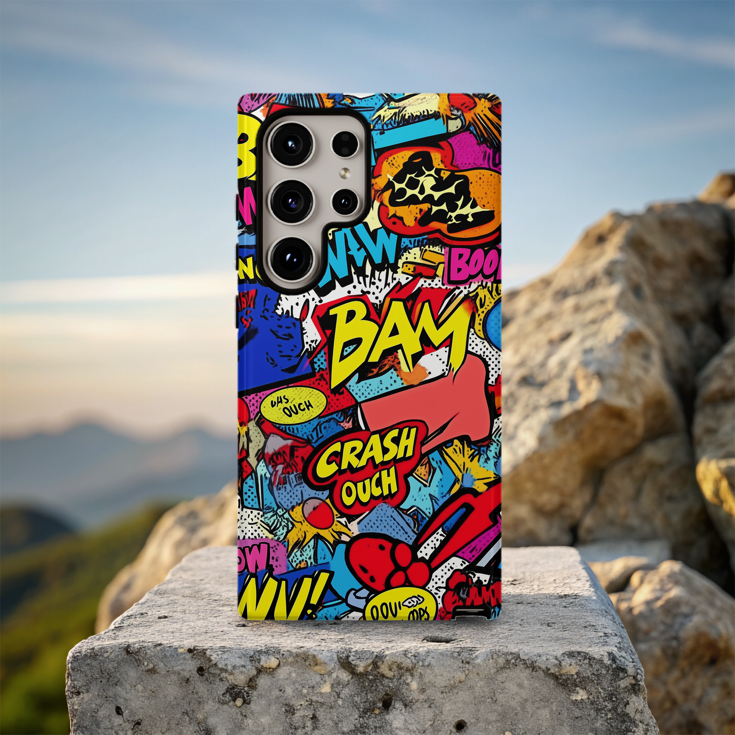 Pop Art Comic Phone Case – Bold Graphics with Everyday Protection