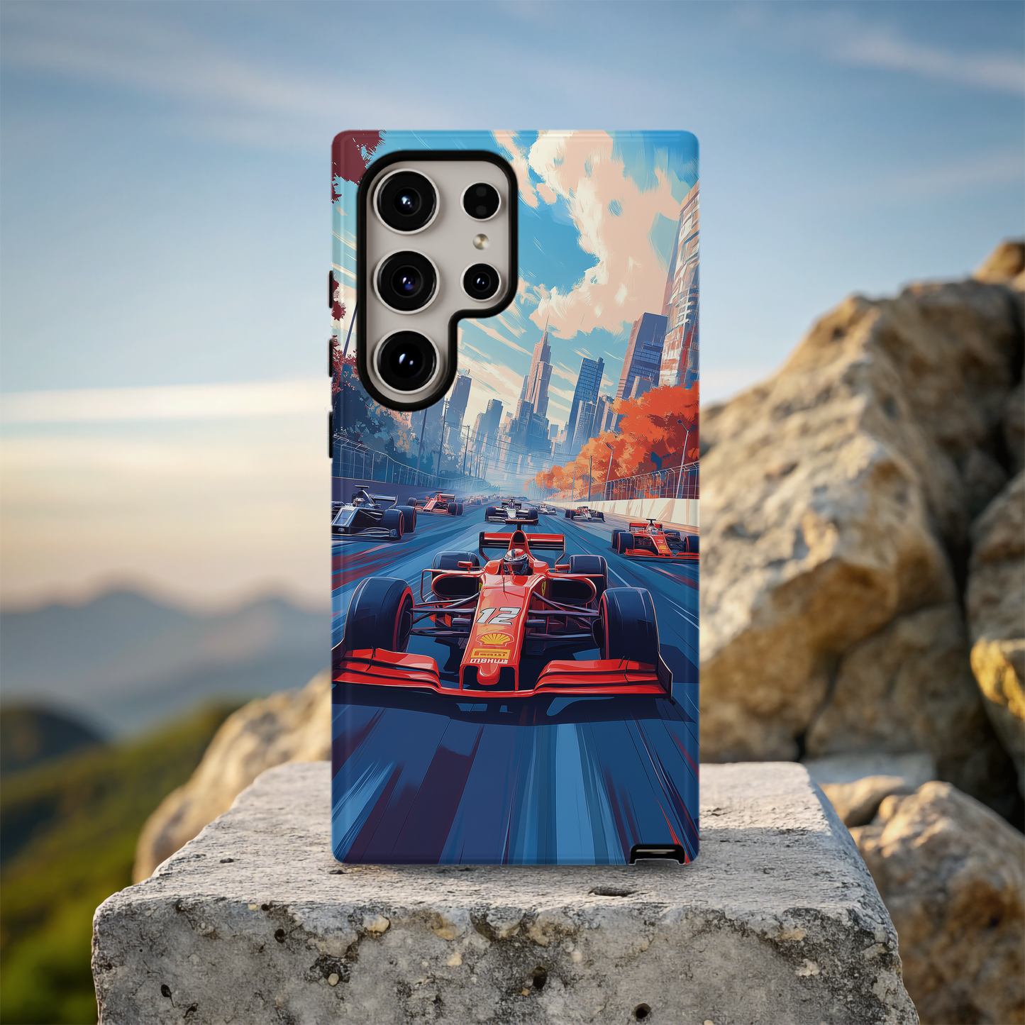 Open Car Racing Phone Case – High-Speed Thrills with Everyday Protection