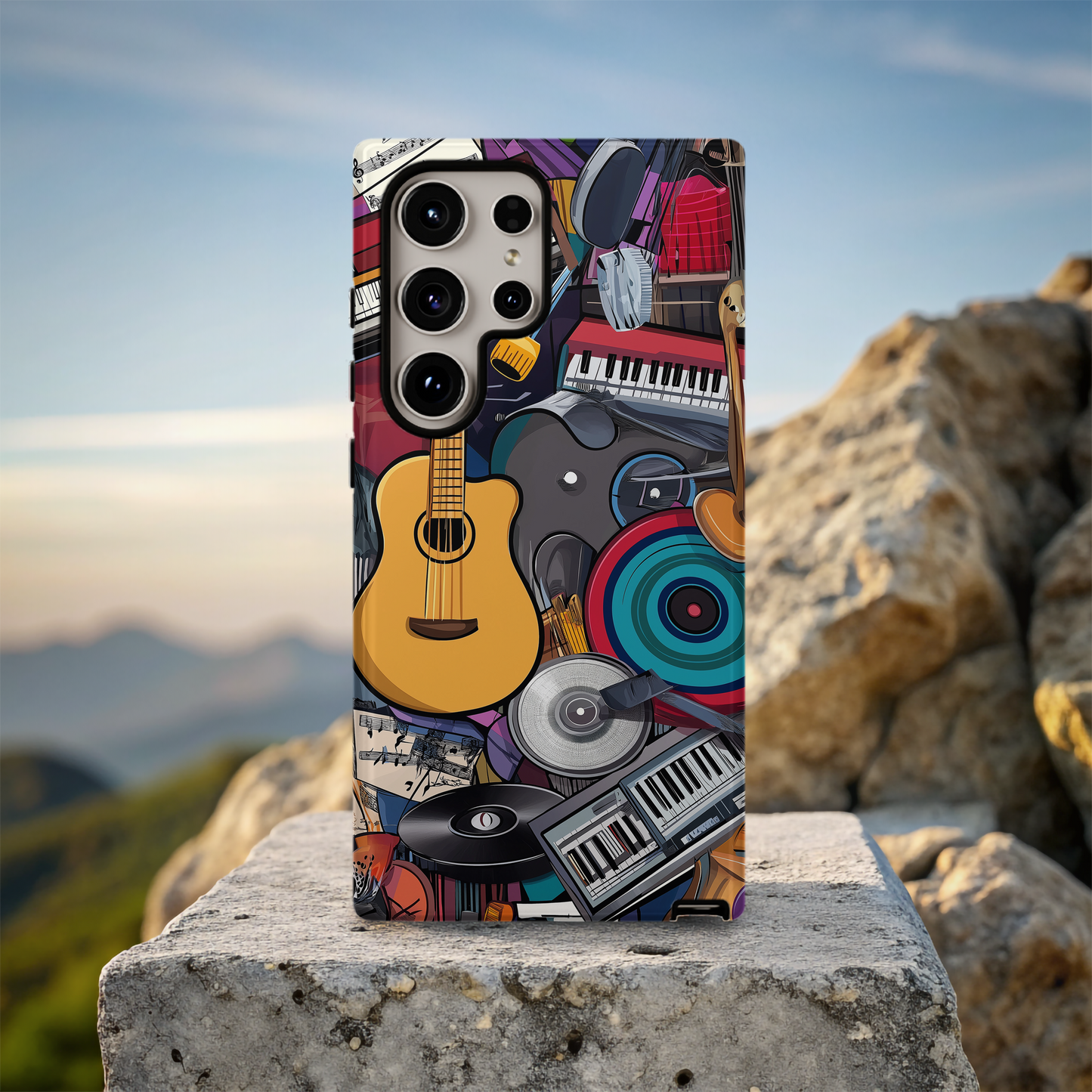 Music Medley Phone Case – A Symphony of Style with Everyday Protection