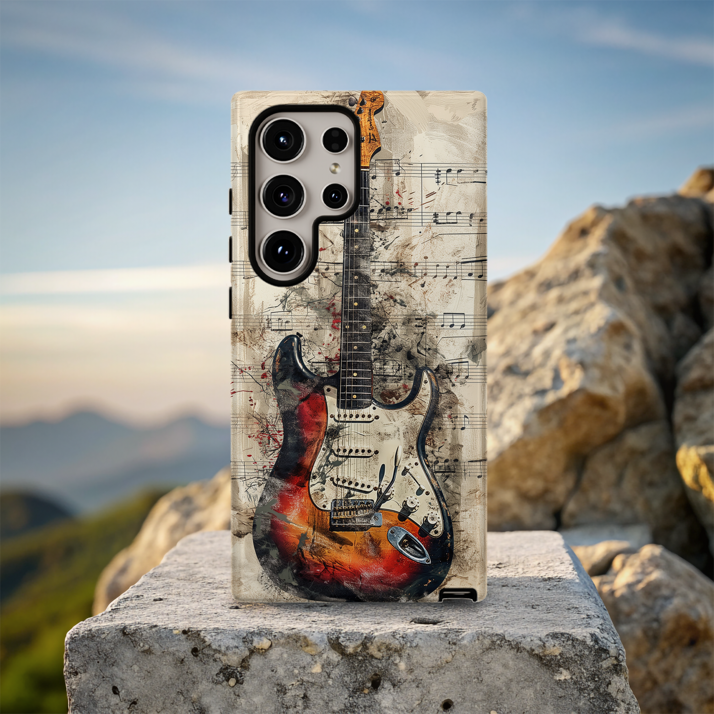 Stratocaster Guitar Phone Case – Iconic Design with Everyday Protection
