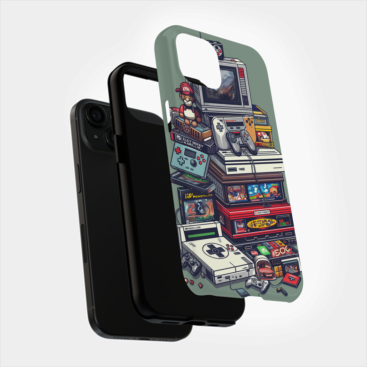 Retro Game Systems Phone Case – Nostalgic Gaming Fun with Everyday Protection