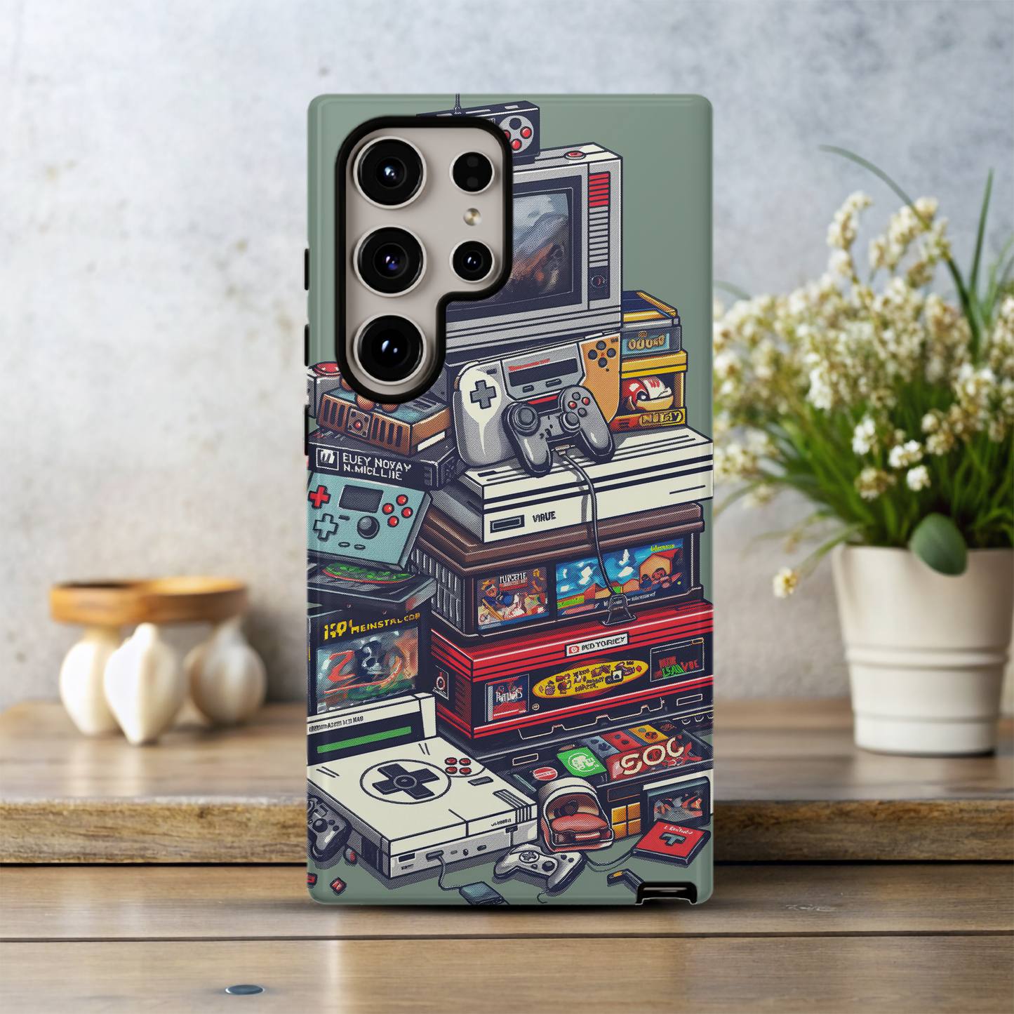 Retro Game Systems Phone Case – Nostalgic Gaming Fun with Everyday Protection