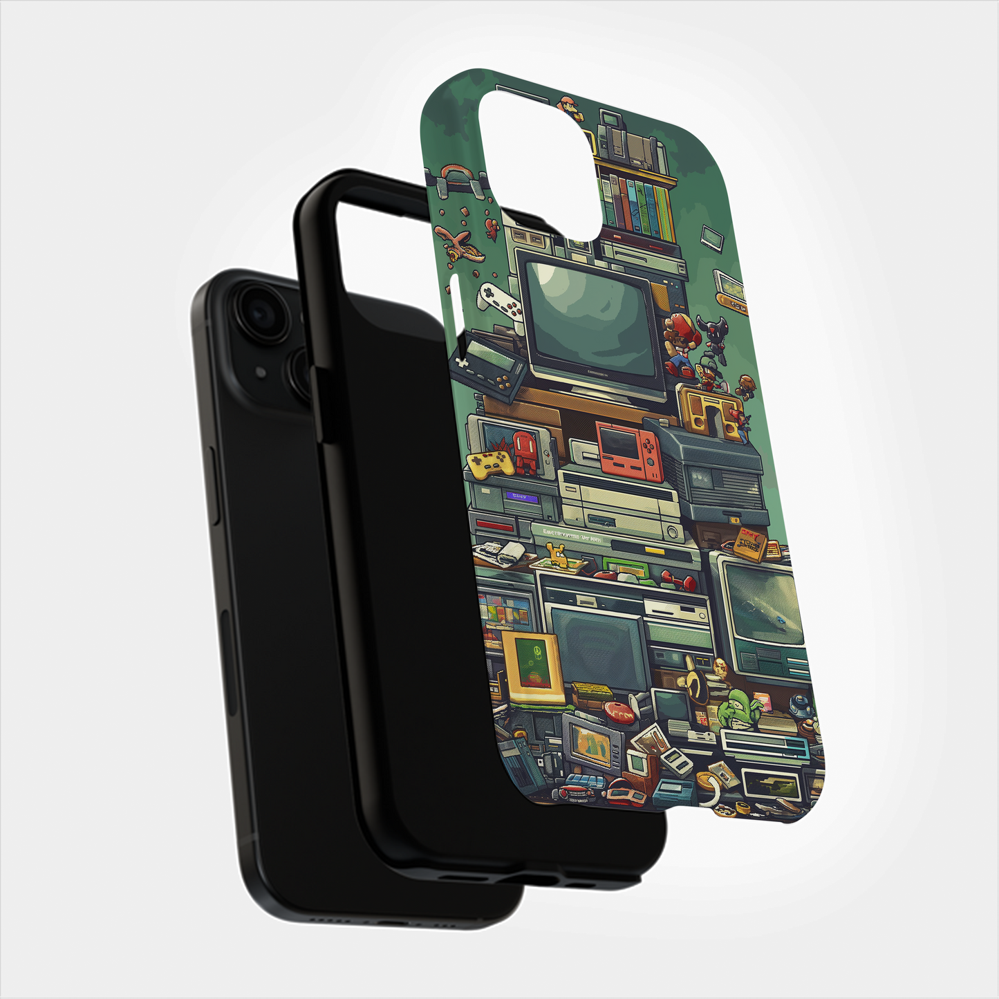 Retro Game Systems Phone Case – Nostalgic Gaming Fun with Everyday Protection