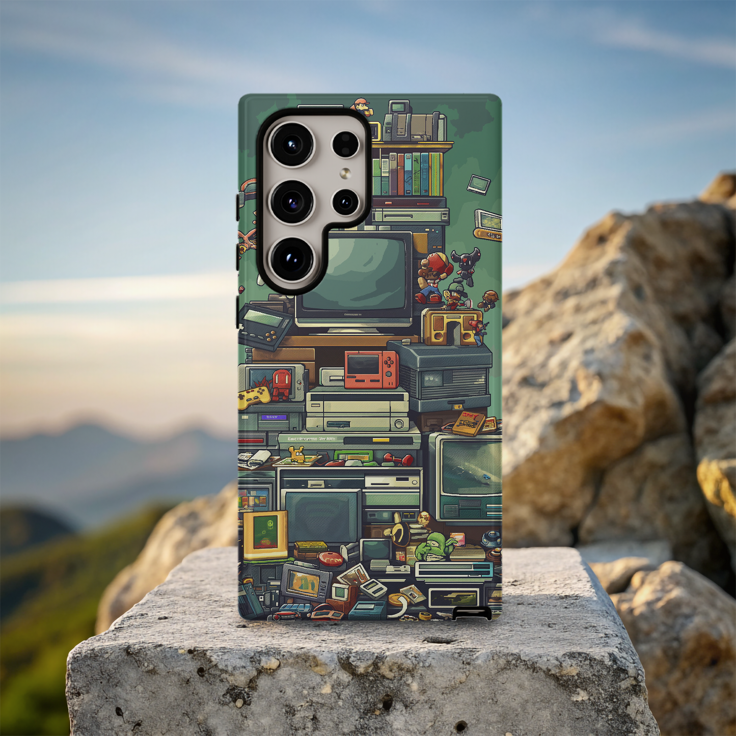Retro Game Systems Phone Case – Nostalgic Gaming Fun with Everyday Protection