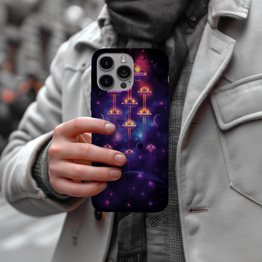 Retro Space Fighters Phone Case β Arcade Action with Everyday Protection