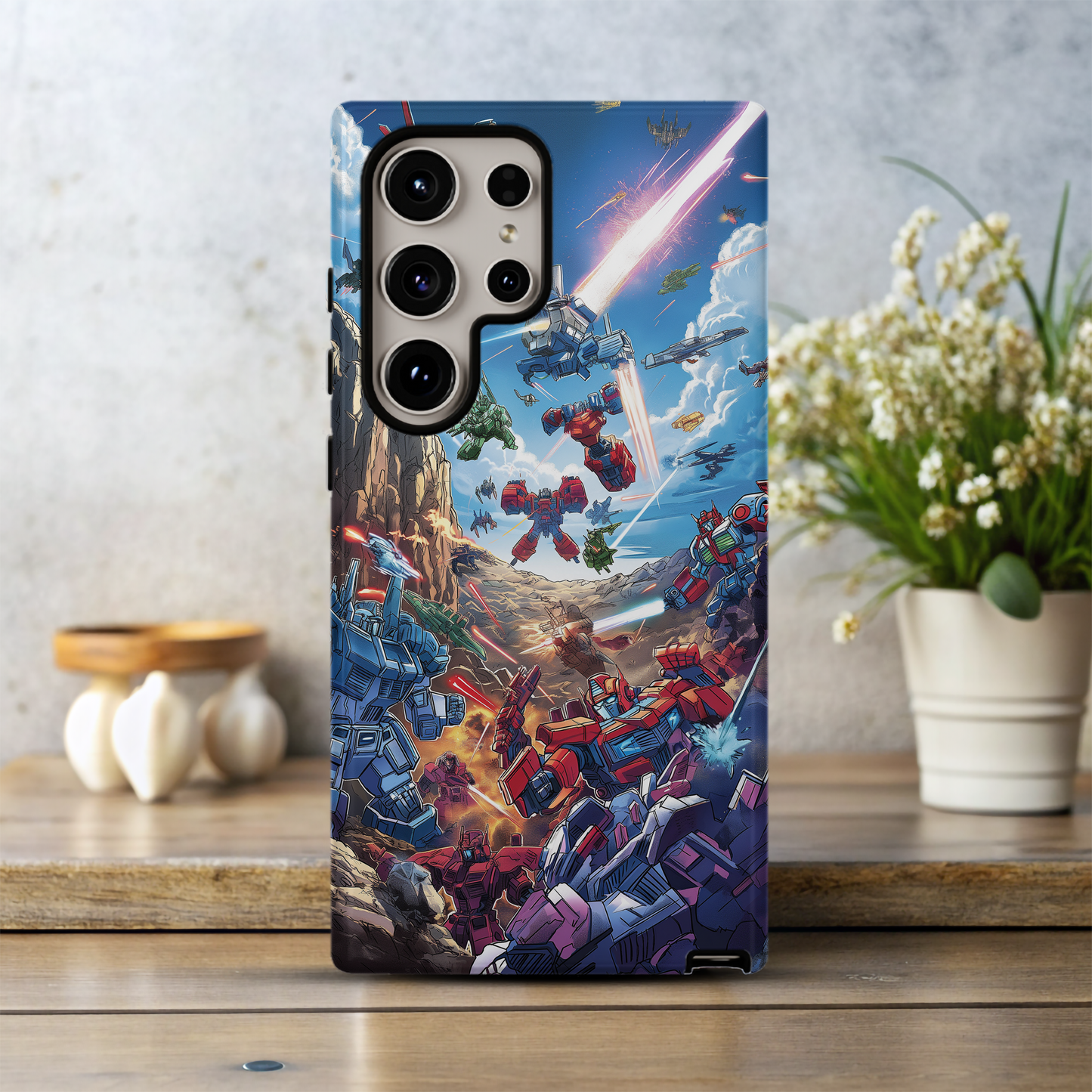 Retro Space Robots Phone Case – Futuristic Nostalgia with Everyday Protection