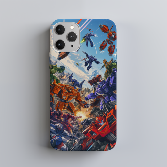 Retro Space Robots Phone Case β Futuristic Nostalgia with Everyday Protection