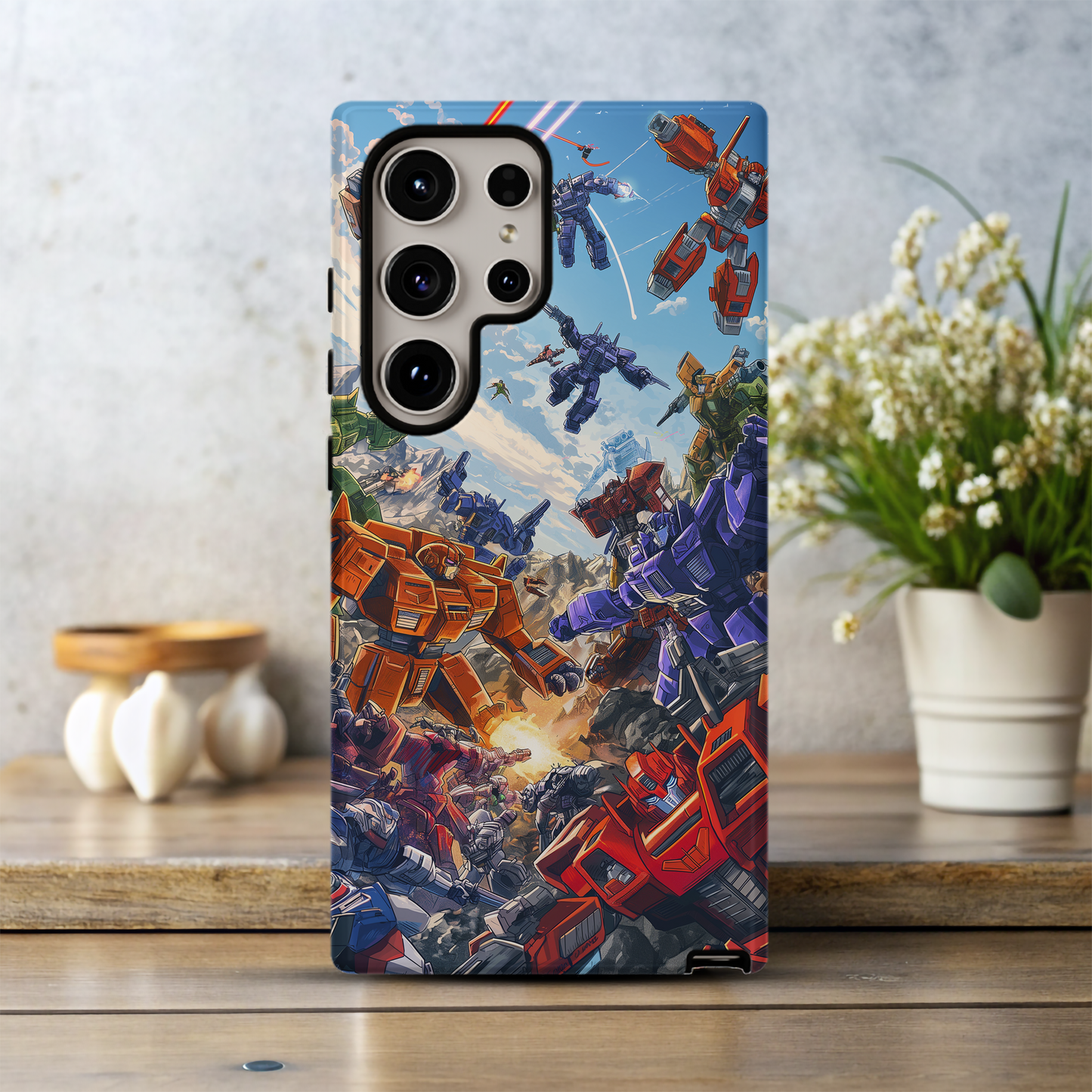 Retro Space Robots Phone Case – Futuristic Nostalgia with Everyday Protection