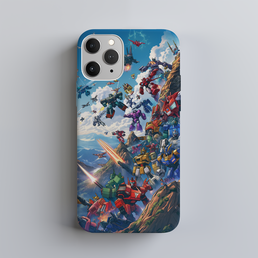 Retro Space Robots Phone Case β Futuristic Nostalgia with Everyday Protection