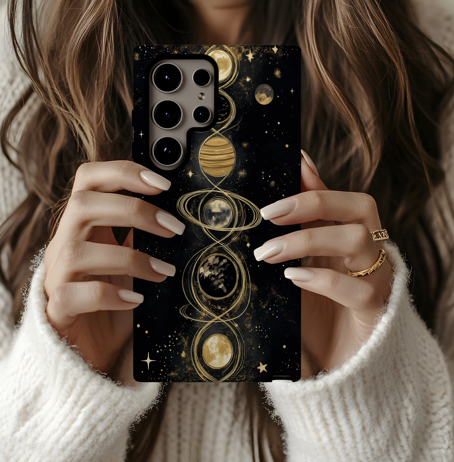 Celestial Planets Phone Case – Cosmic Beauty with Everyday Protection