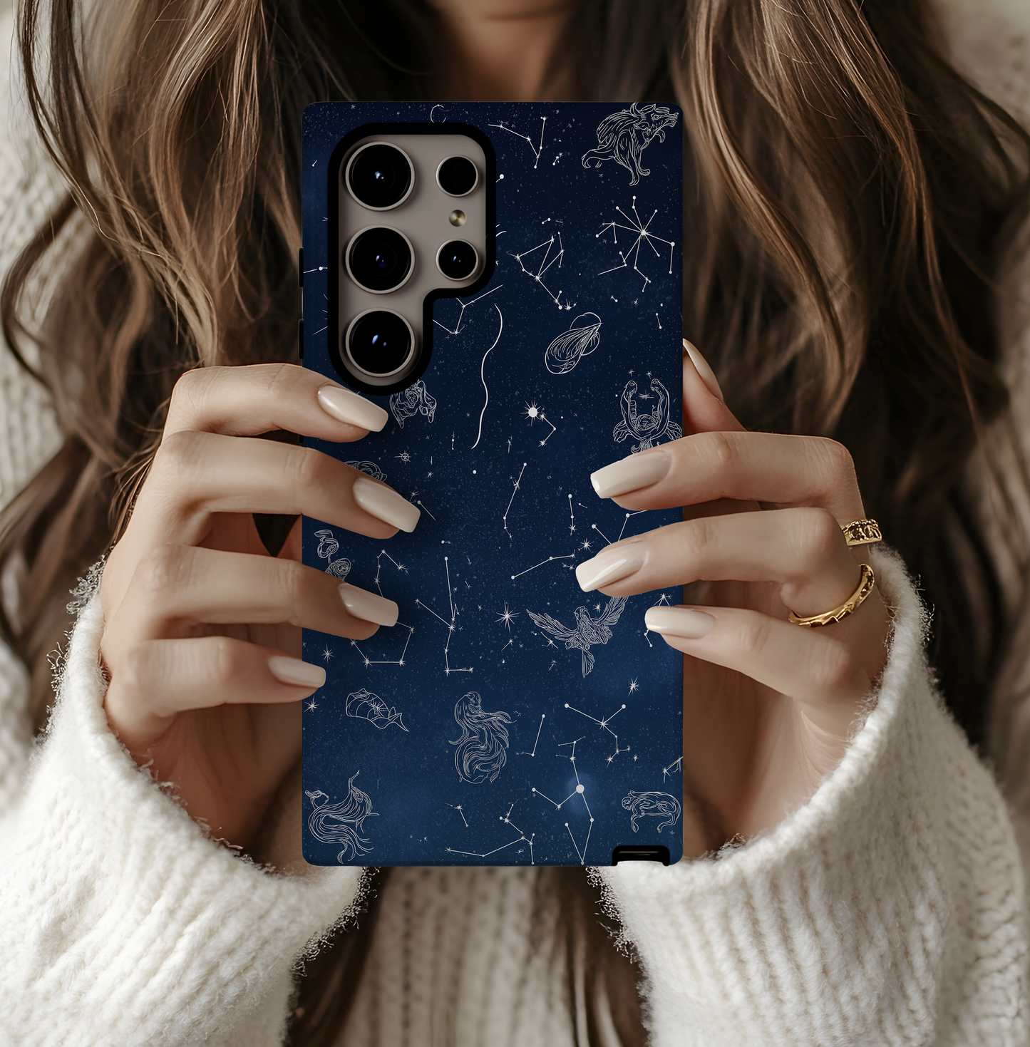 Celestial Zodiac Phone Case – Mystical Astrology with Everyday Protection
