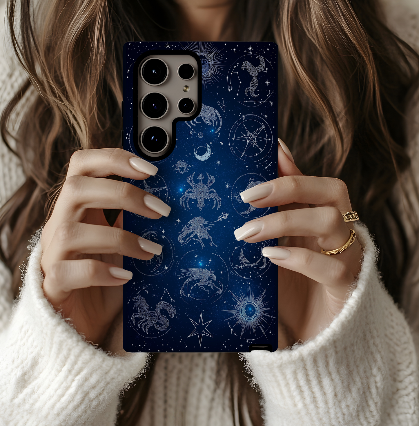 Celestial Zodiac Phone Case – Mystical Astrology with Everyday Protection
