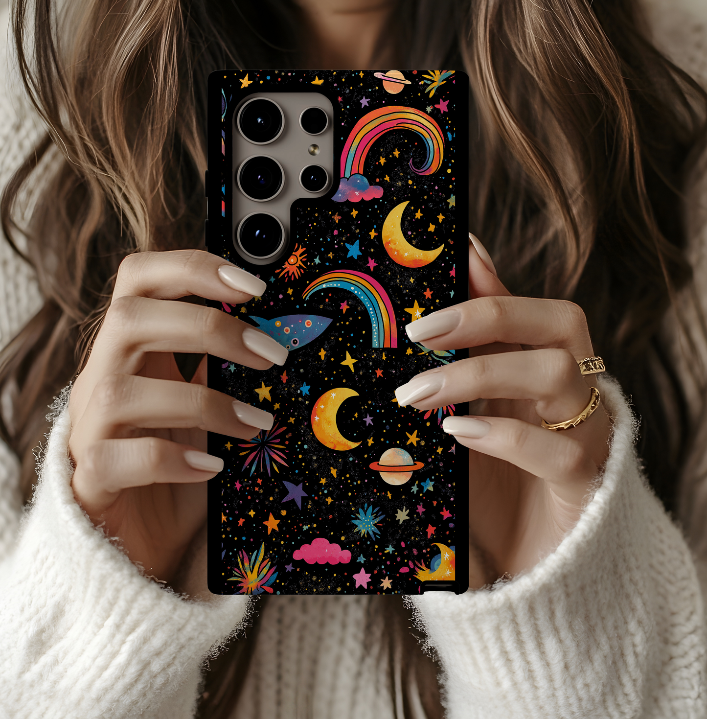 Dream Celestial Phone Case – Ethereal Night Skies with Everyday Protection