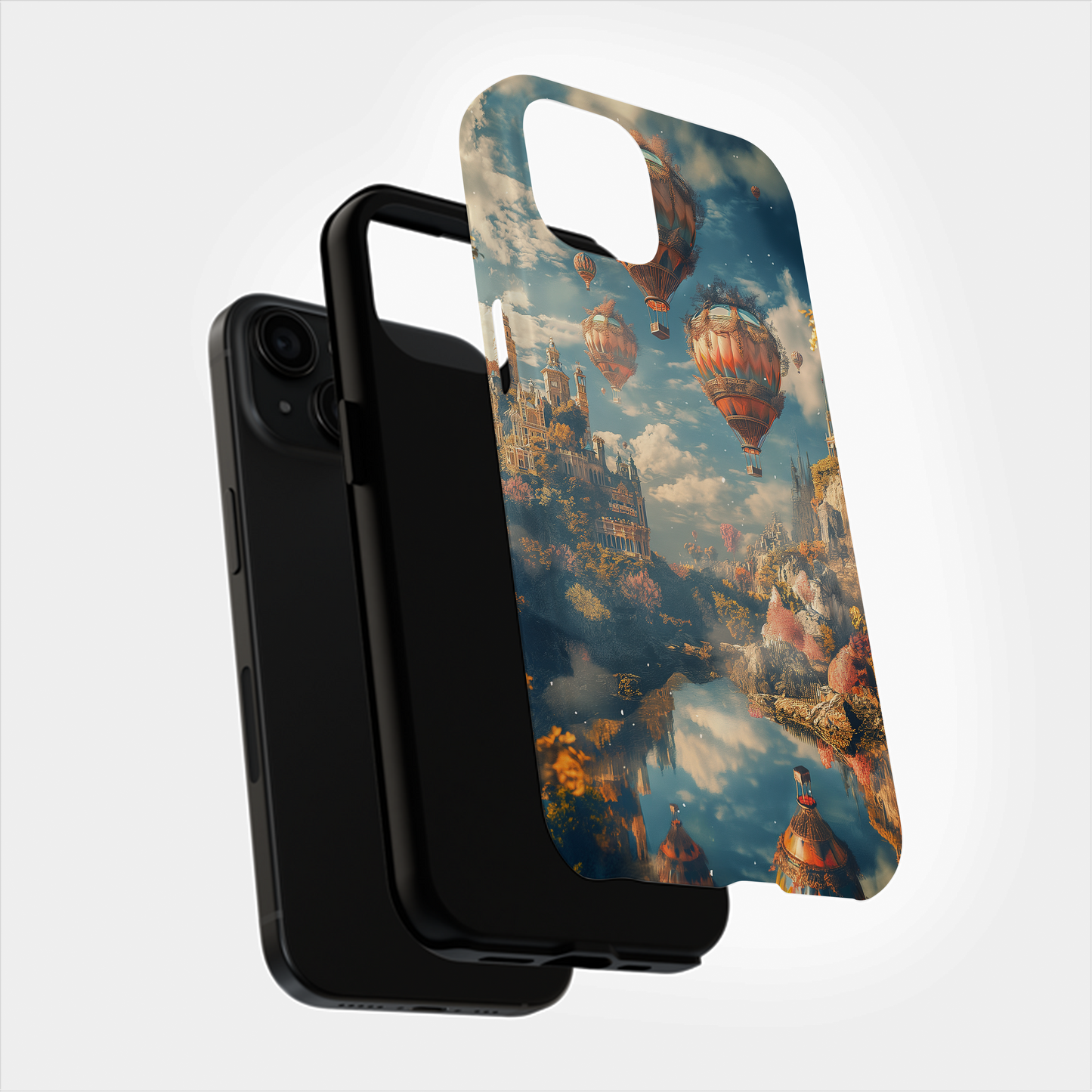 Whimsical Hot Air Balloons Phone Case – Soaring Dreams with Everyday Protection