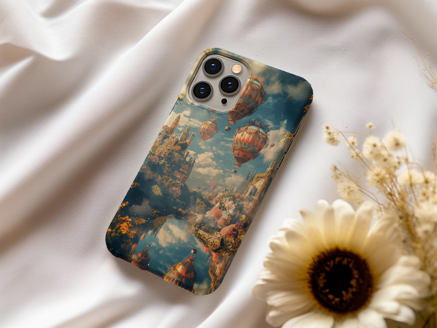 Whimsical Hot Air Balloons Phone Case – Soaring Dreams with Everyday Protection