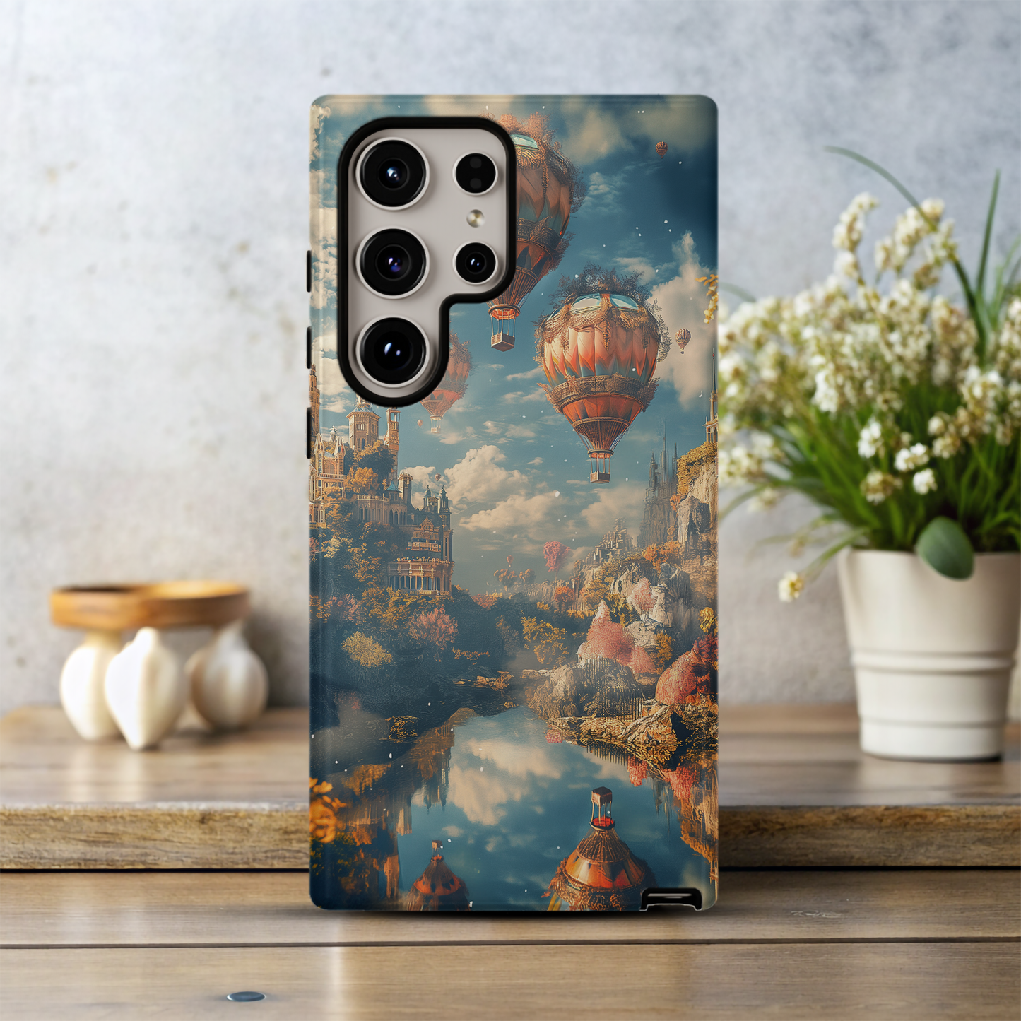 Whimsical Hot Air Balloons Phone Case – Soaring Dreams with Everyday Protection