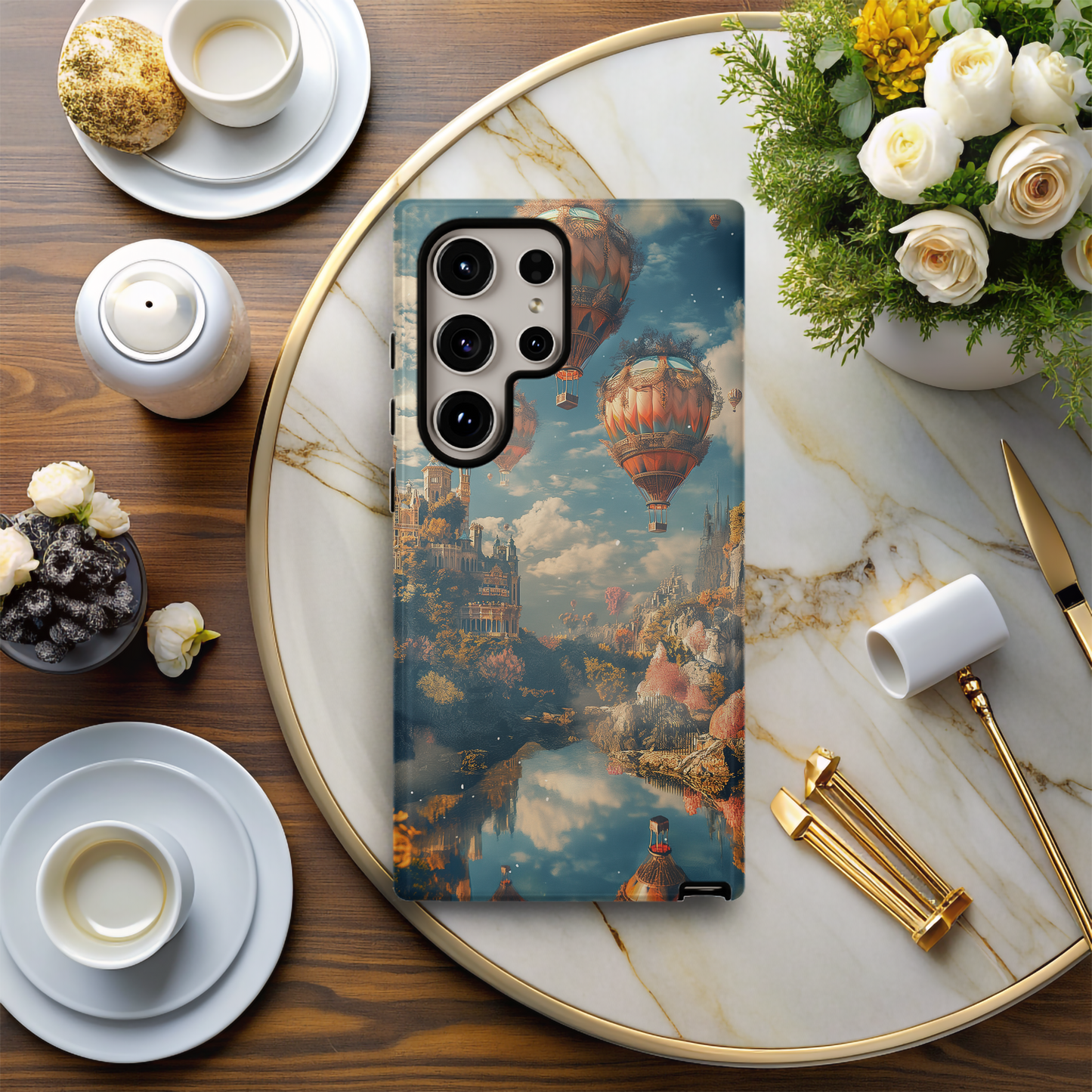 Whimsical Hot Air Balloons Phone Case – Soaring Dreams with Everyday Protection