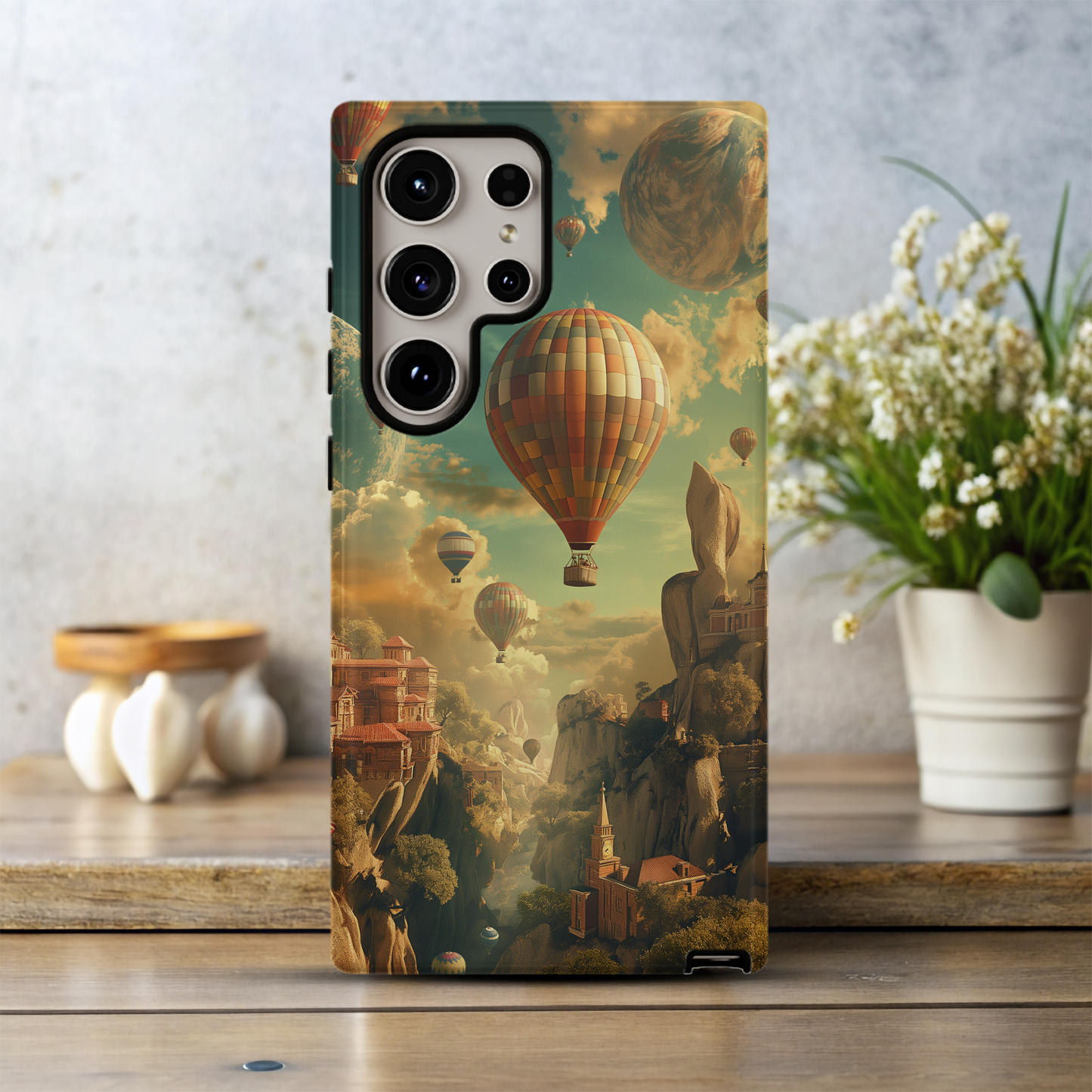 Whimsical Hot Air Balloons Phone Case – Soaring Dreams with Everyday Protection