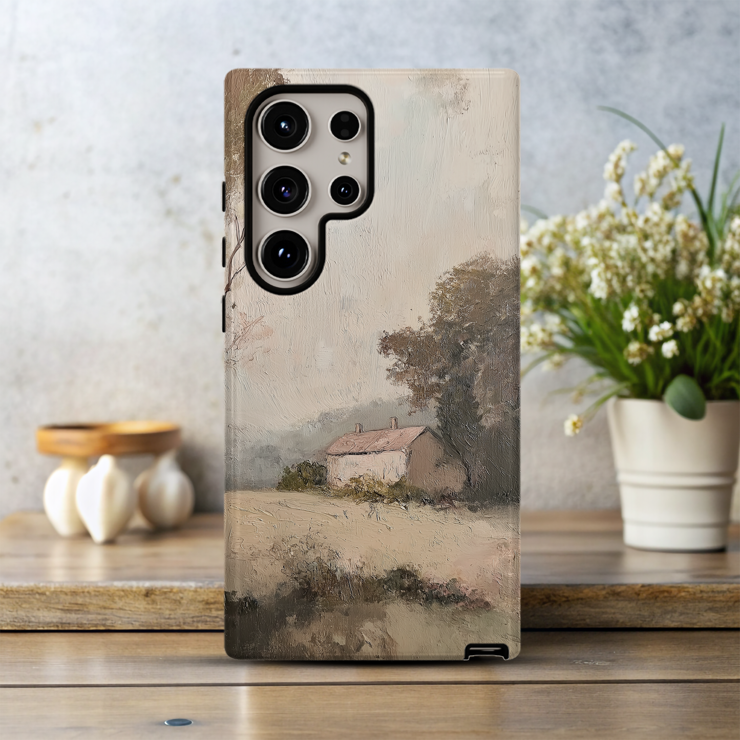Vintage Farmhouse Phone Case – Rustic Charm with Everyday Protection