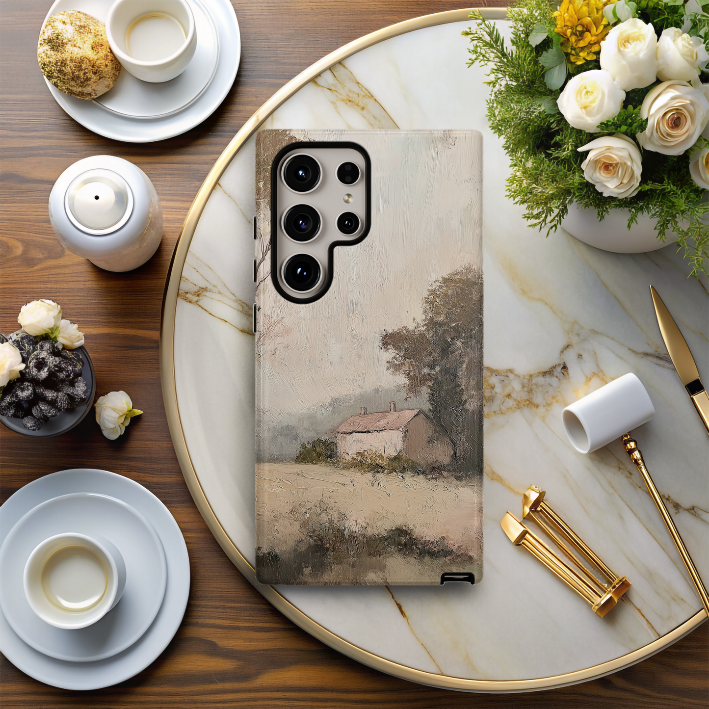 Vintage Farmhouse Phone Case – Rustic Charm with Everyday Protection