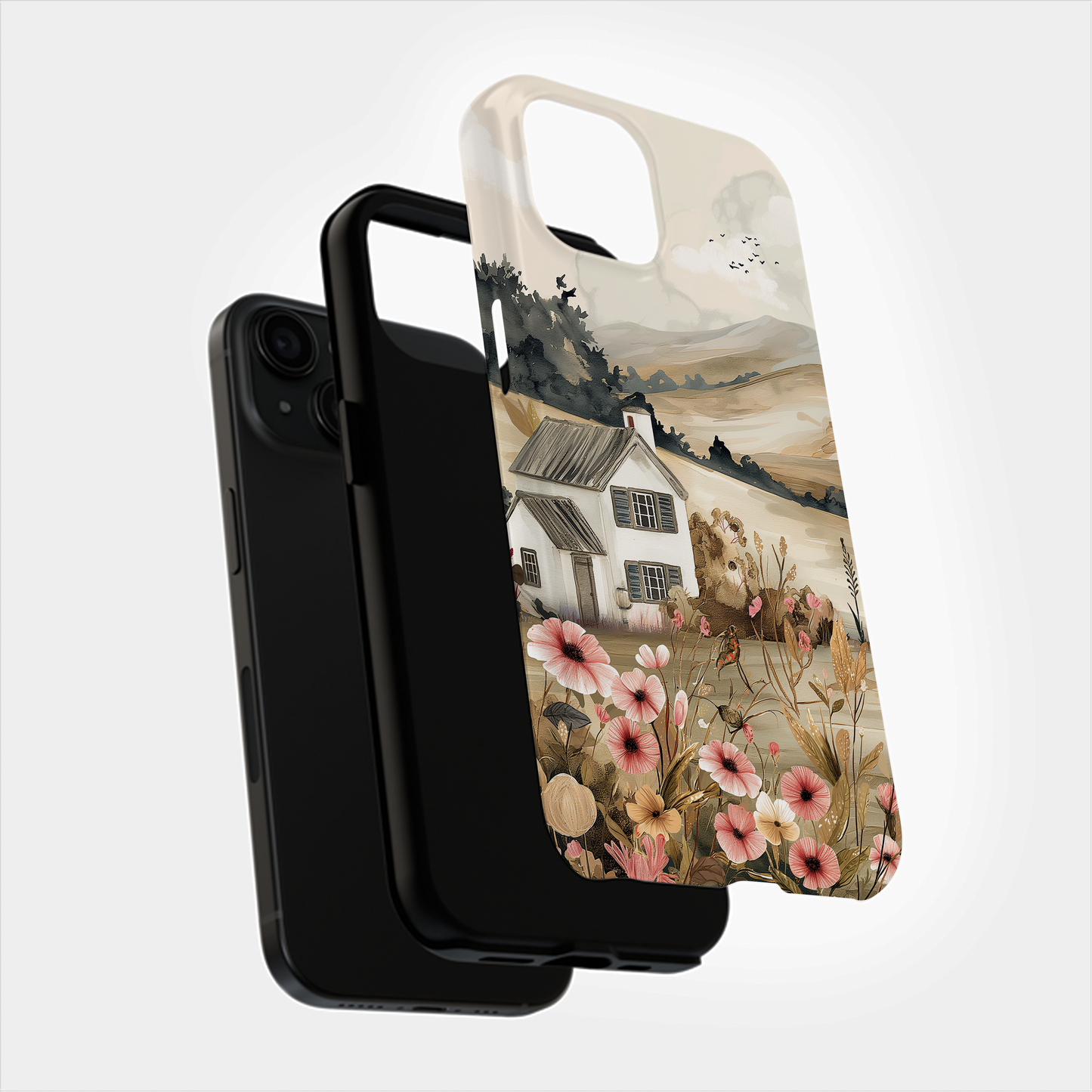 Vintage Cottage Phone Case – Cozy Charm with Everyday Protection