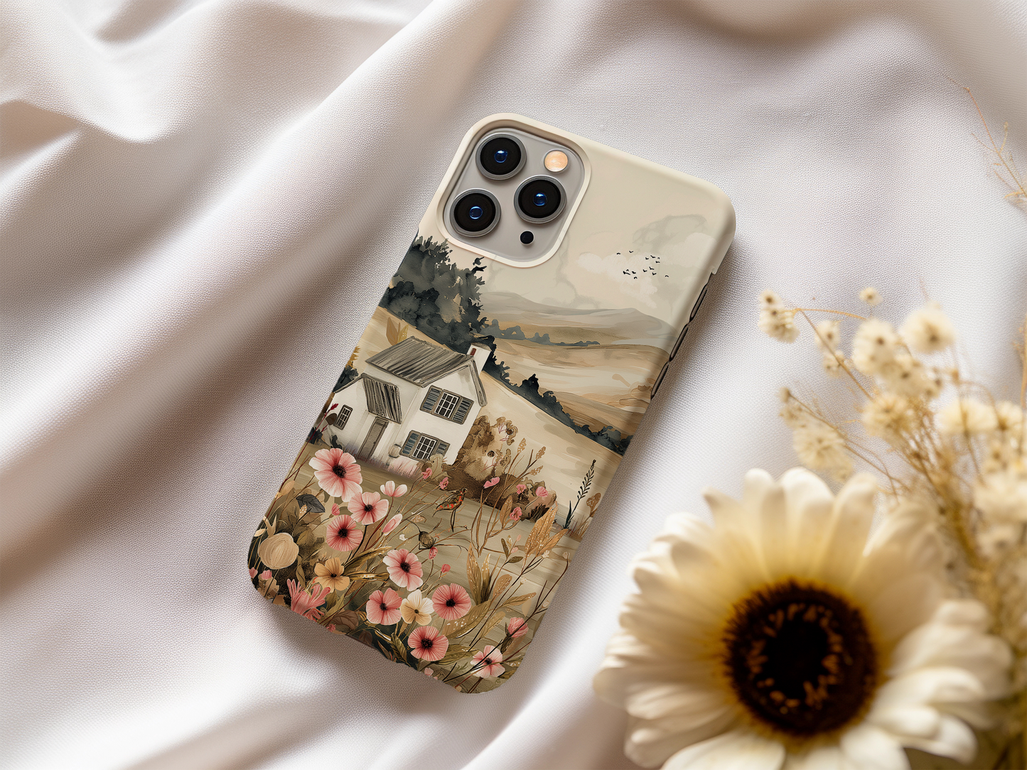 Vintage Cottage Phone Case – Cozy Charm with Everyday Protection