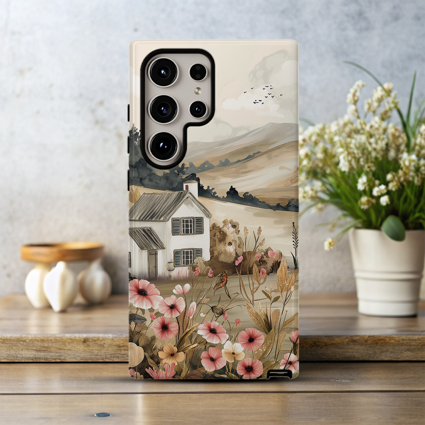 Vintage Cottage Phone Case – Cozy Charm with Everyday Protection