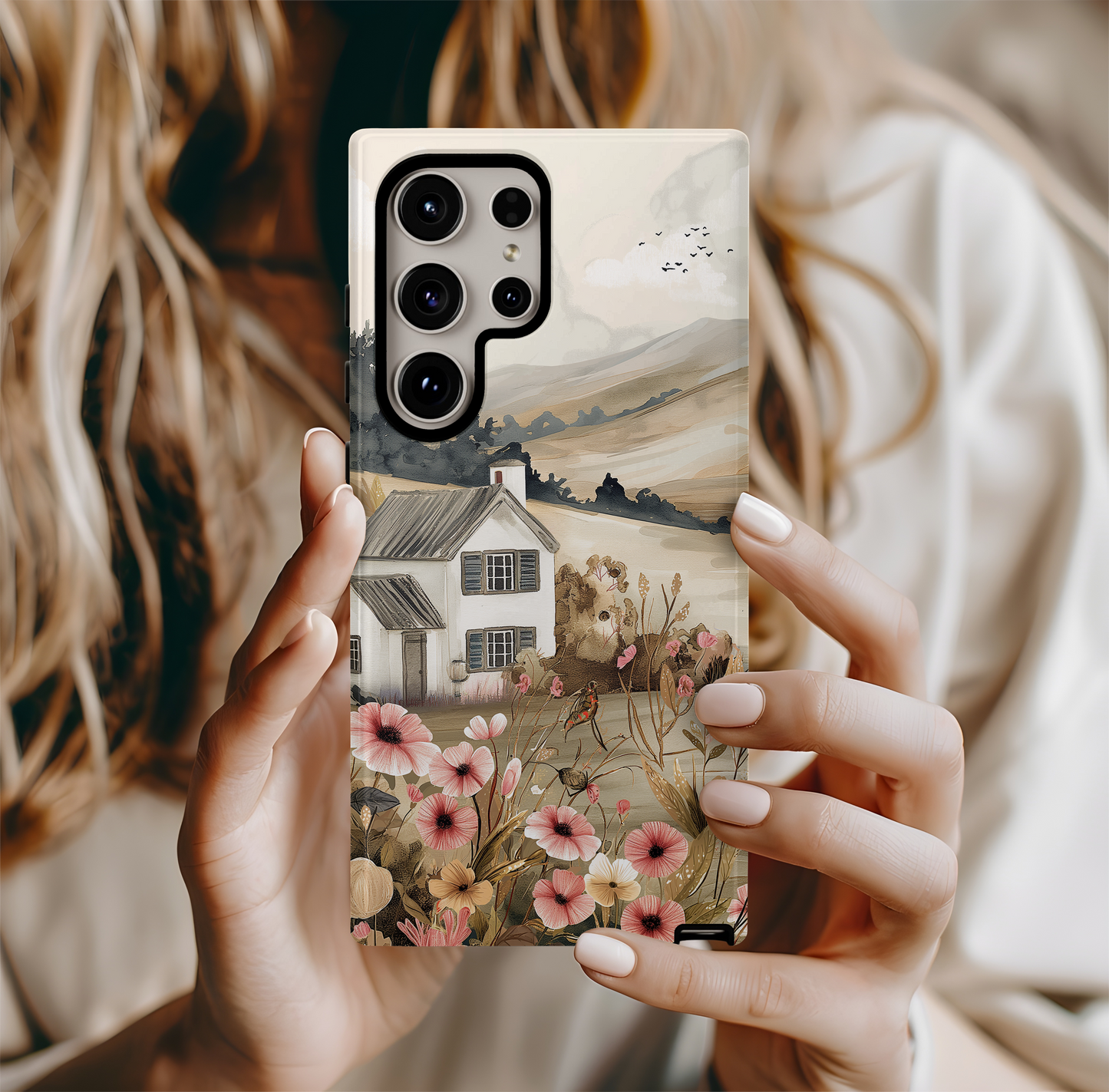 Vintage Cottage Phone Case – Cozy Charm with Everyday Protection