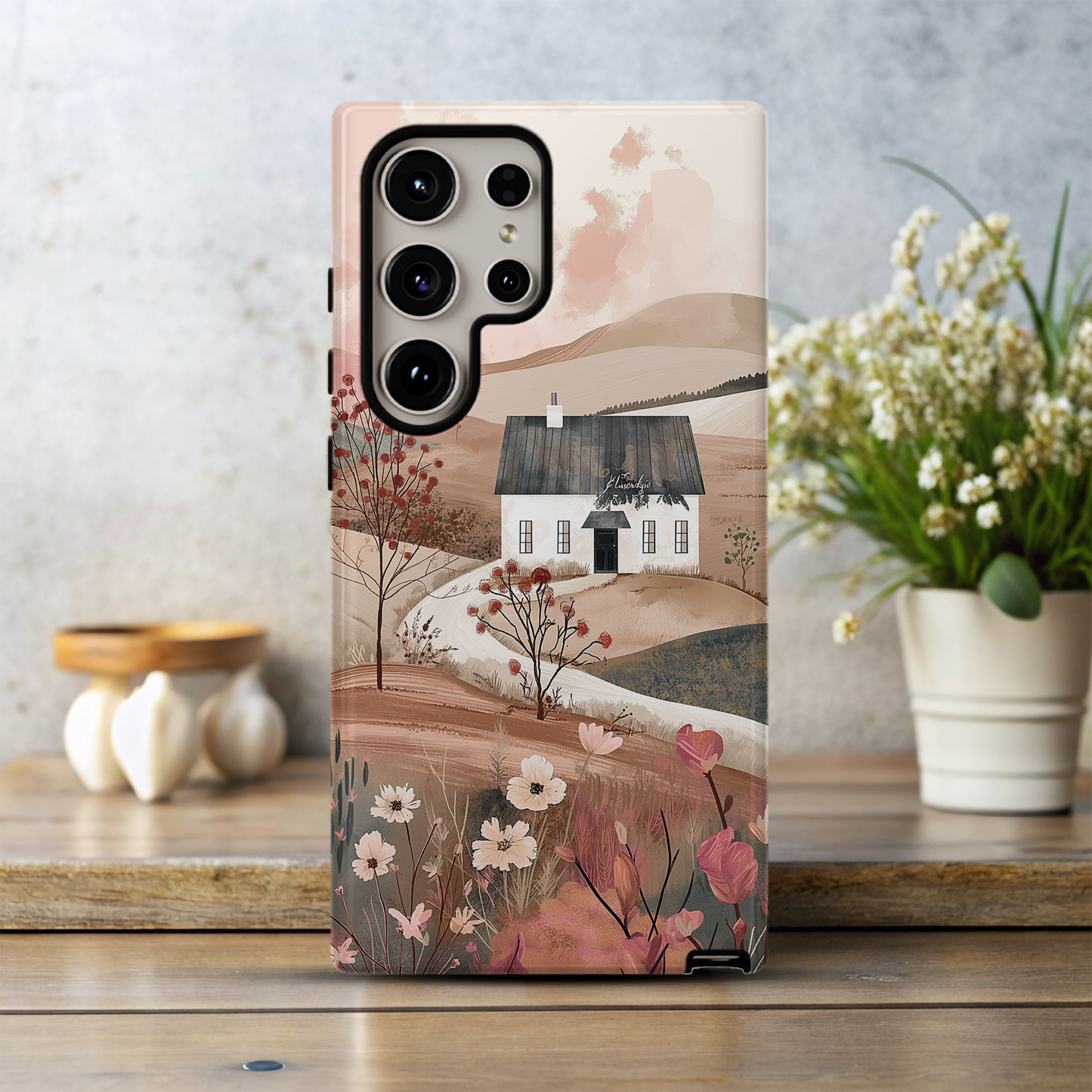 Vintage Cottage Phone Case – Cozy Charm with Everyday Protection