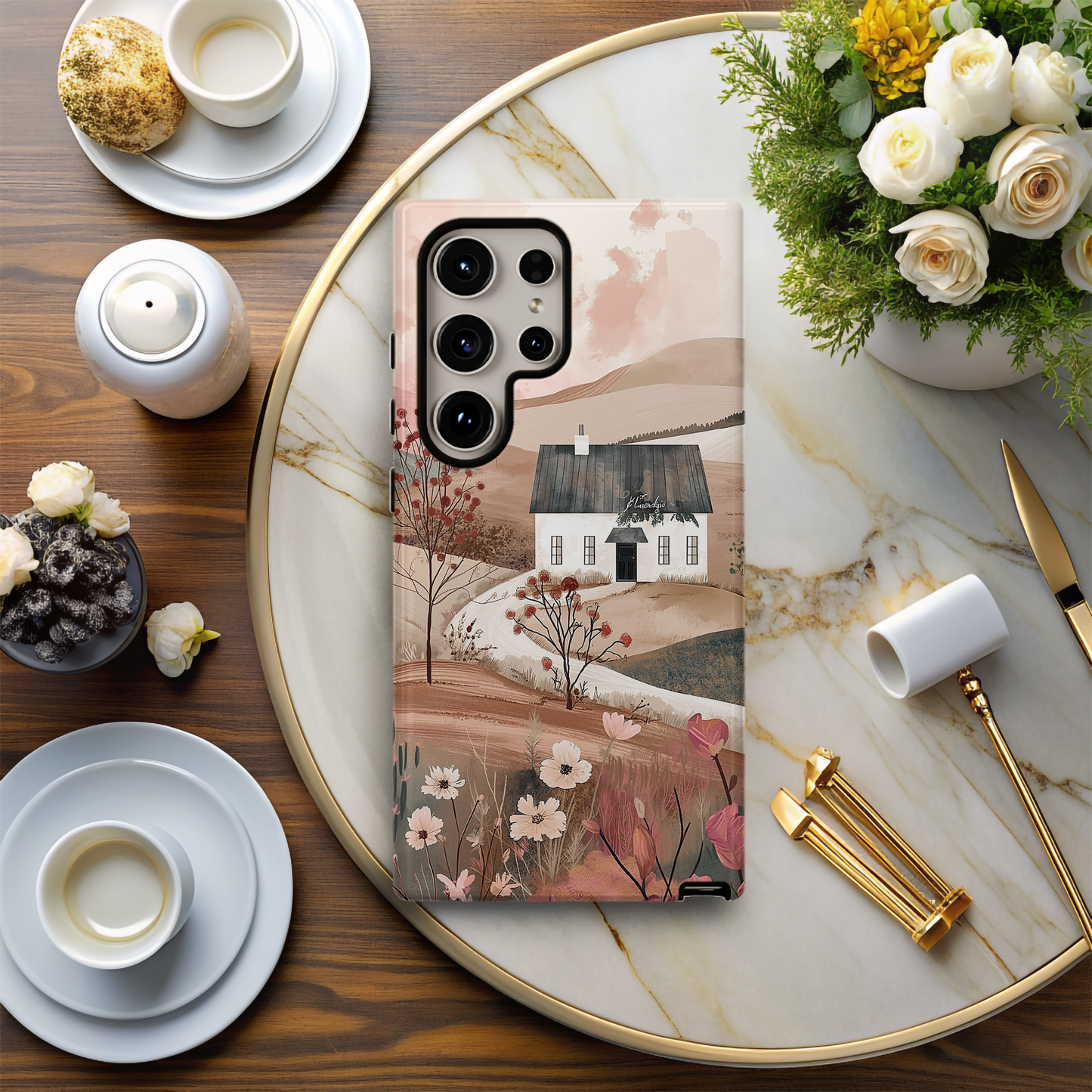 Vintage Cottage Phone Case – Cozy Charm with Everyday Protection