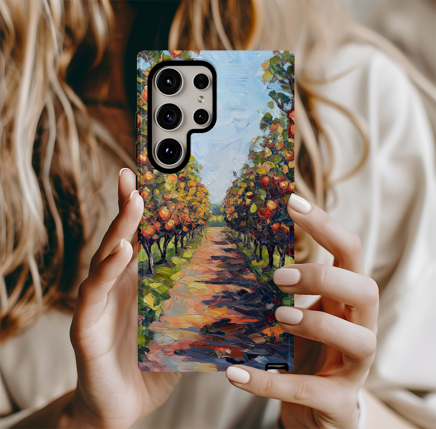 Vintage Fruit Orchard Phone Case – Rustic Charm with Everyday Protection
