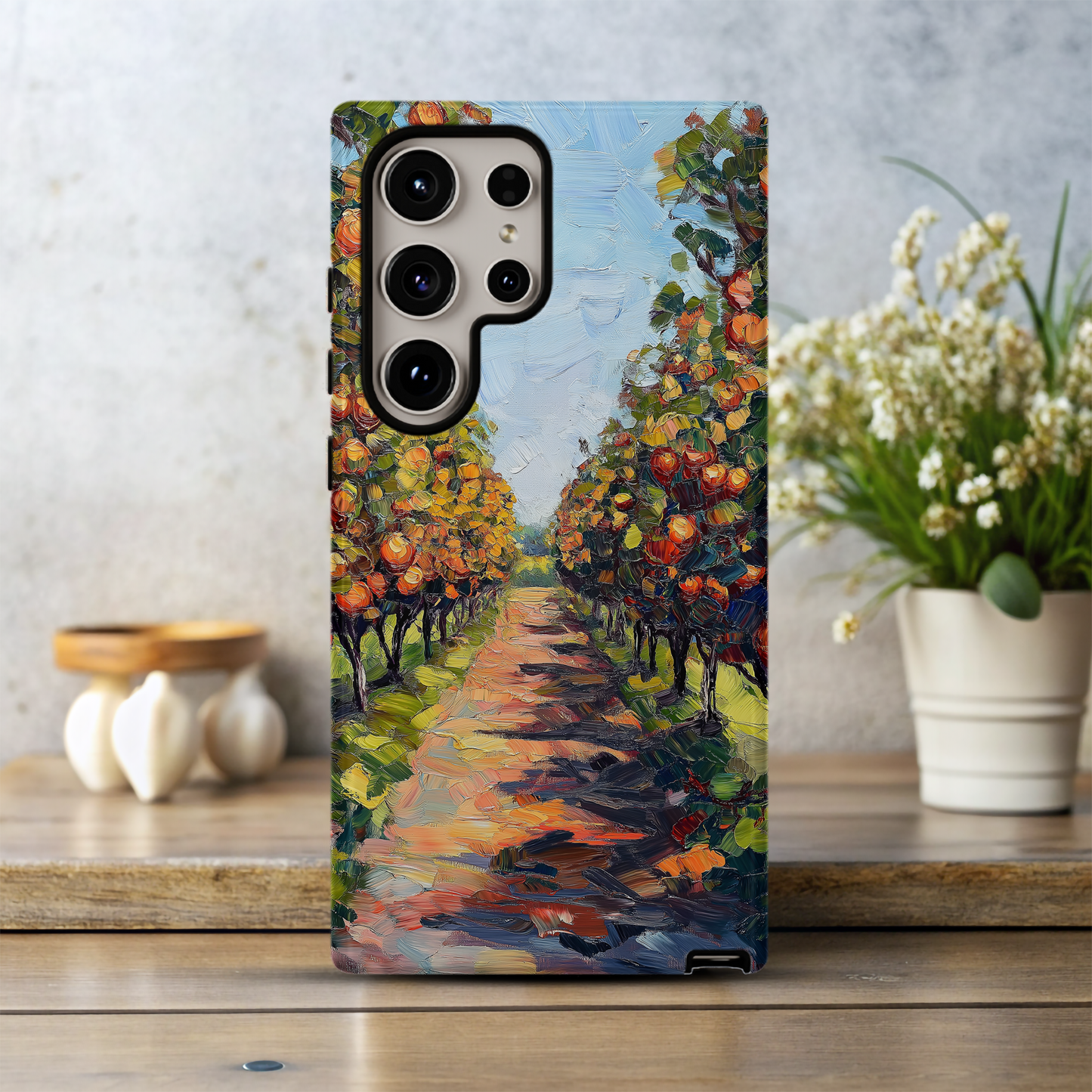 Vintage Fruit Orchard Phone Case – Rustic Charm with Everyday Protection