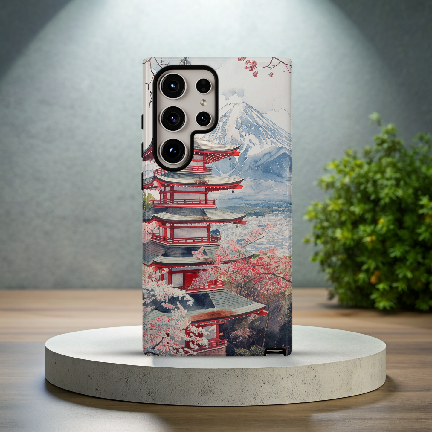 Vintage Japanese Village Phone Case – Tranquil Tradition with Everyday Protection