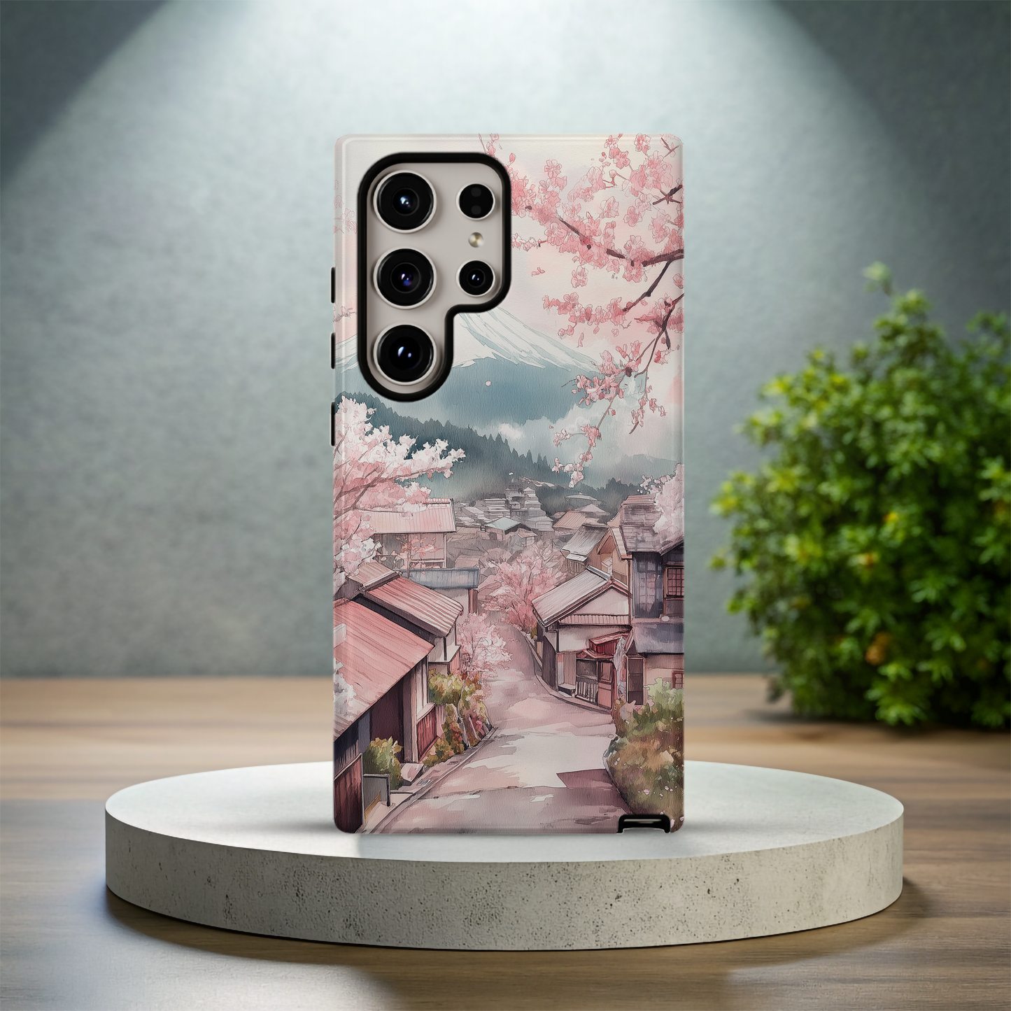 Vintage Japanese Village Phone Case – Tranquil Tradition with Everyday Protection