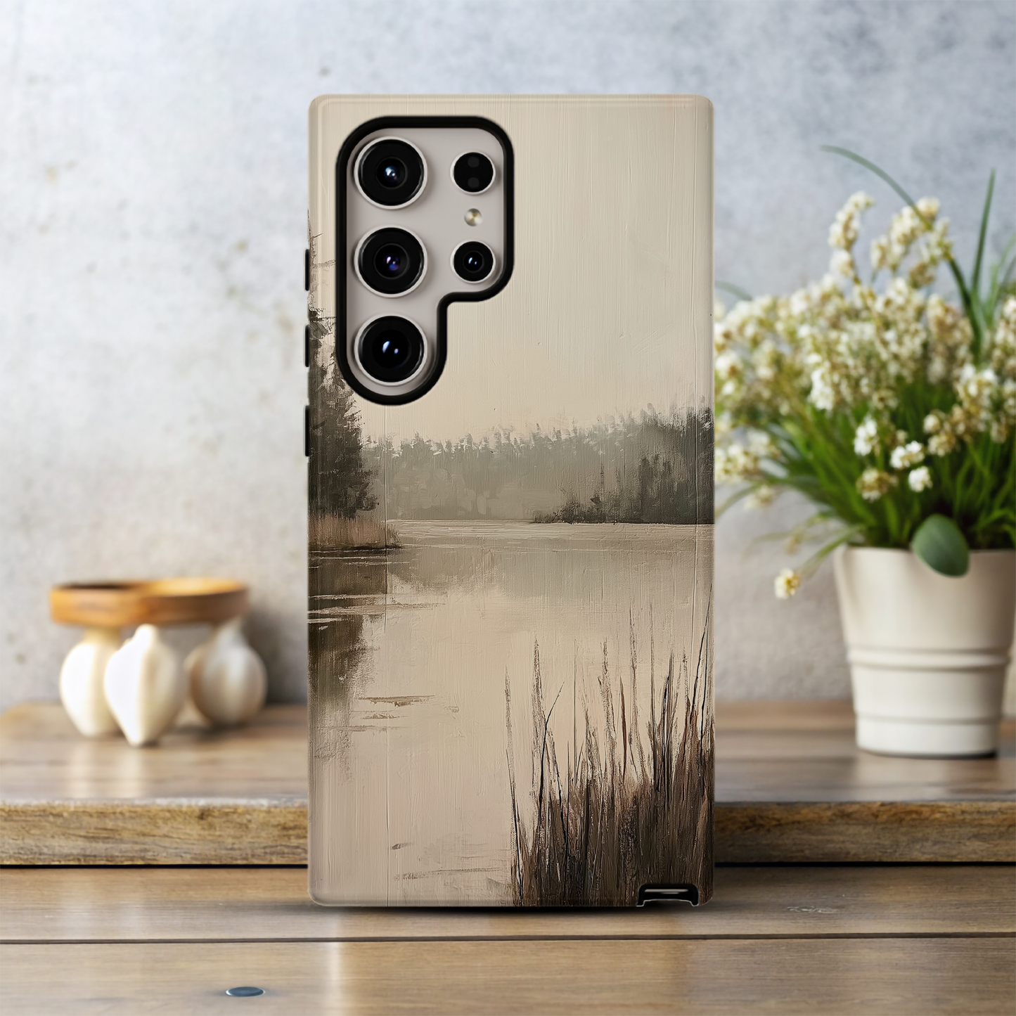 Vintage Lakeside Phone Case – Tranquil Beauty with Everyday Protection