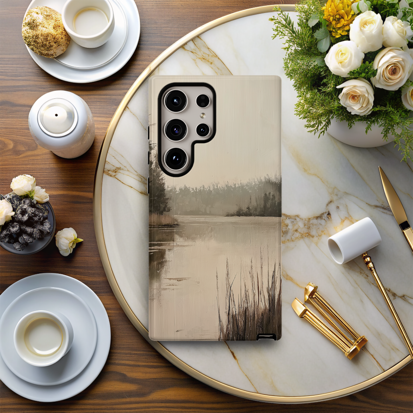 Vintage Lakeside Phone Case – Tranquil Beauty with Everyday Protection
