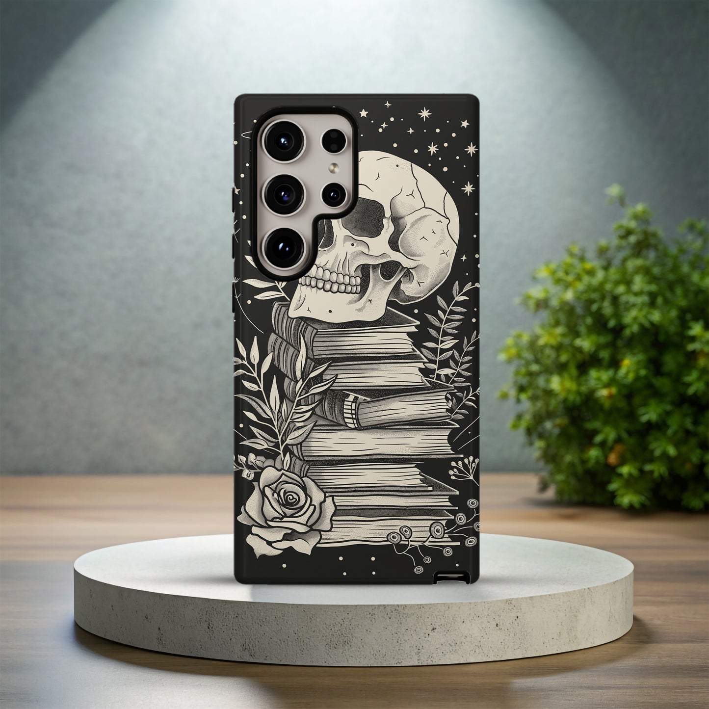 Skulls & Books Phone Case β Dark Academia Meets Timeless Knowledge
