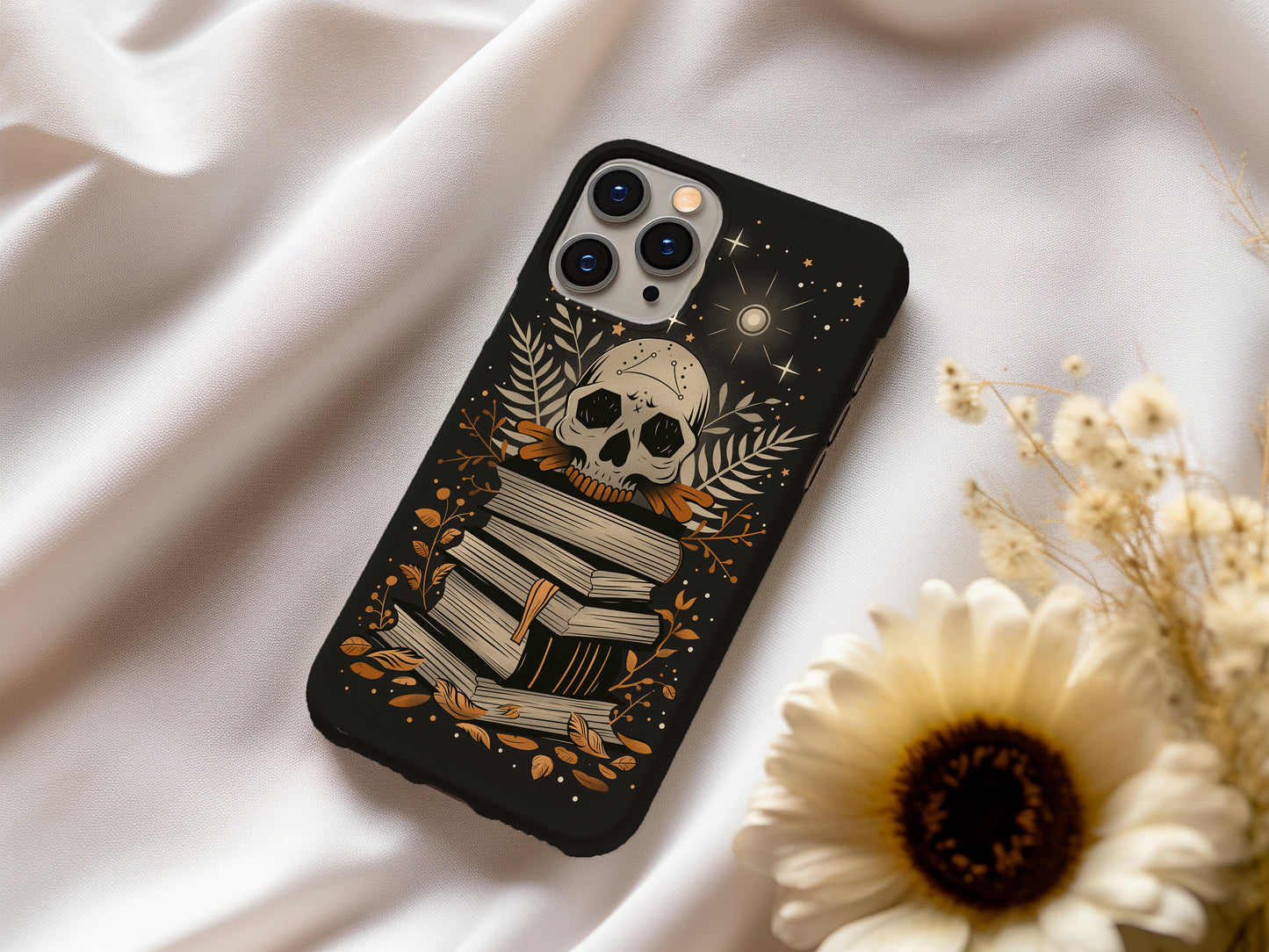 Skulls & Books Phone Case β Dark Academia Meets Timeless Knowledge