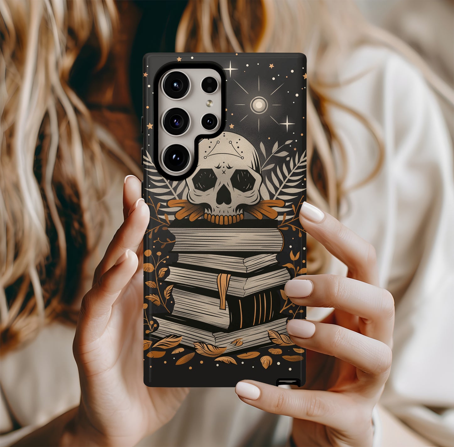 Skulls & Books Phone Case β Dark Academia Meets Timeless Knowledge