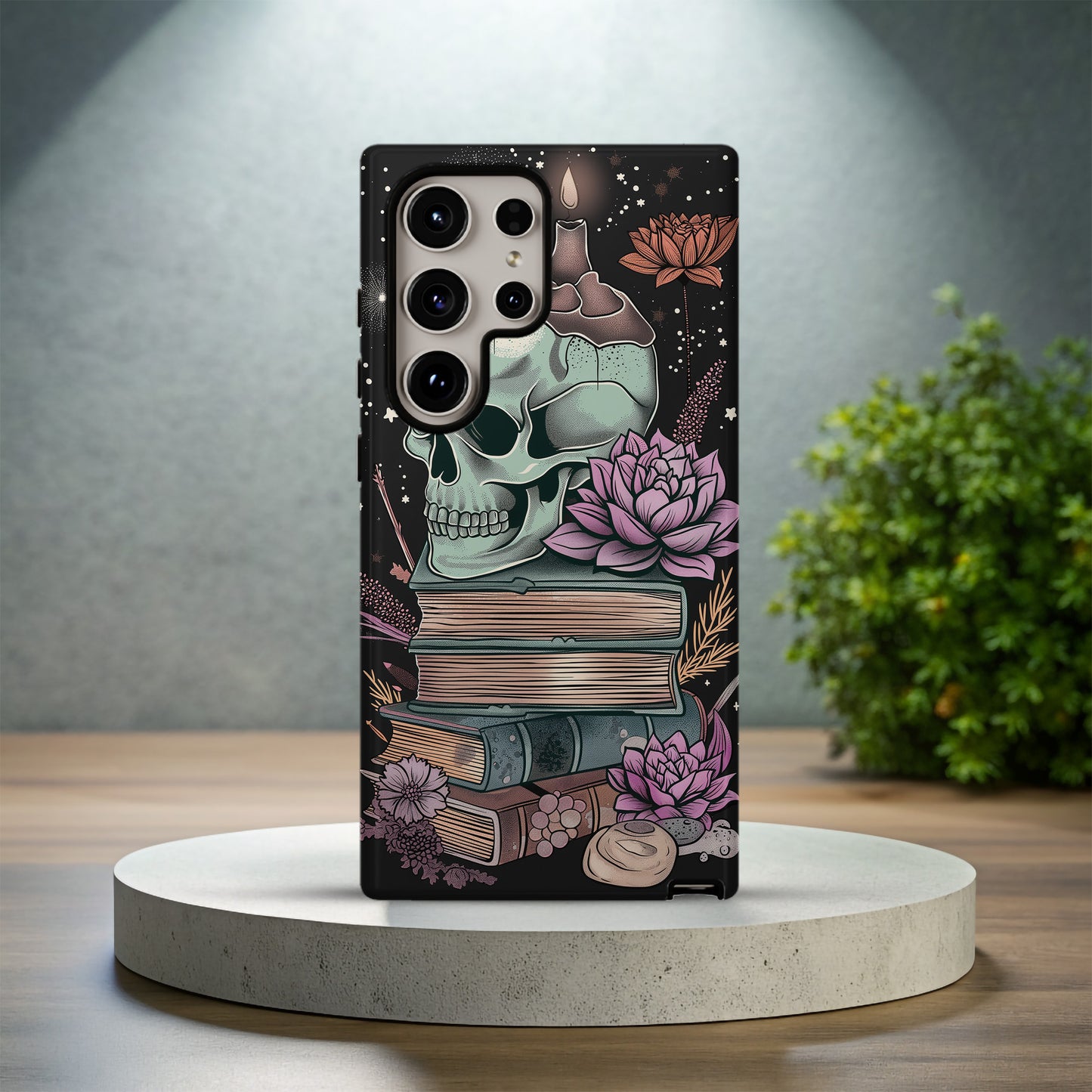 Skulls & Books Phone Case – Dark Academia Meets Timeless Knowledge