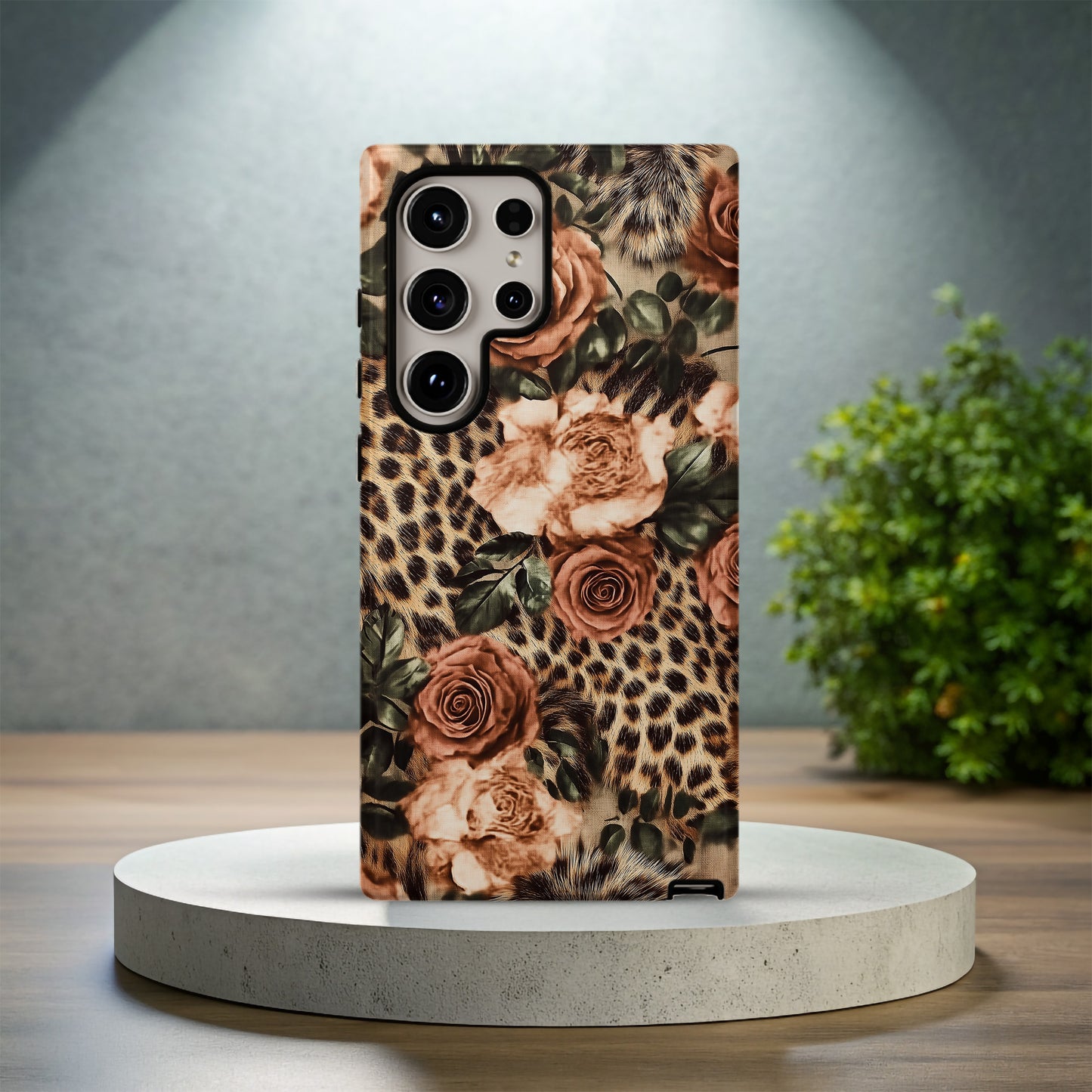 Leopard Roses Phone Case – Fierce Elegance with Everyday Protection