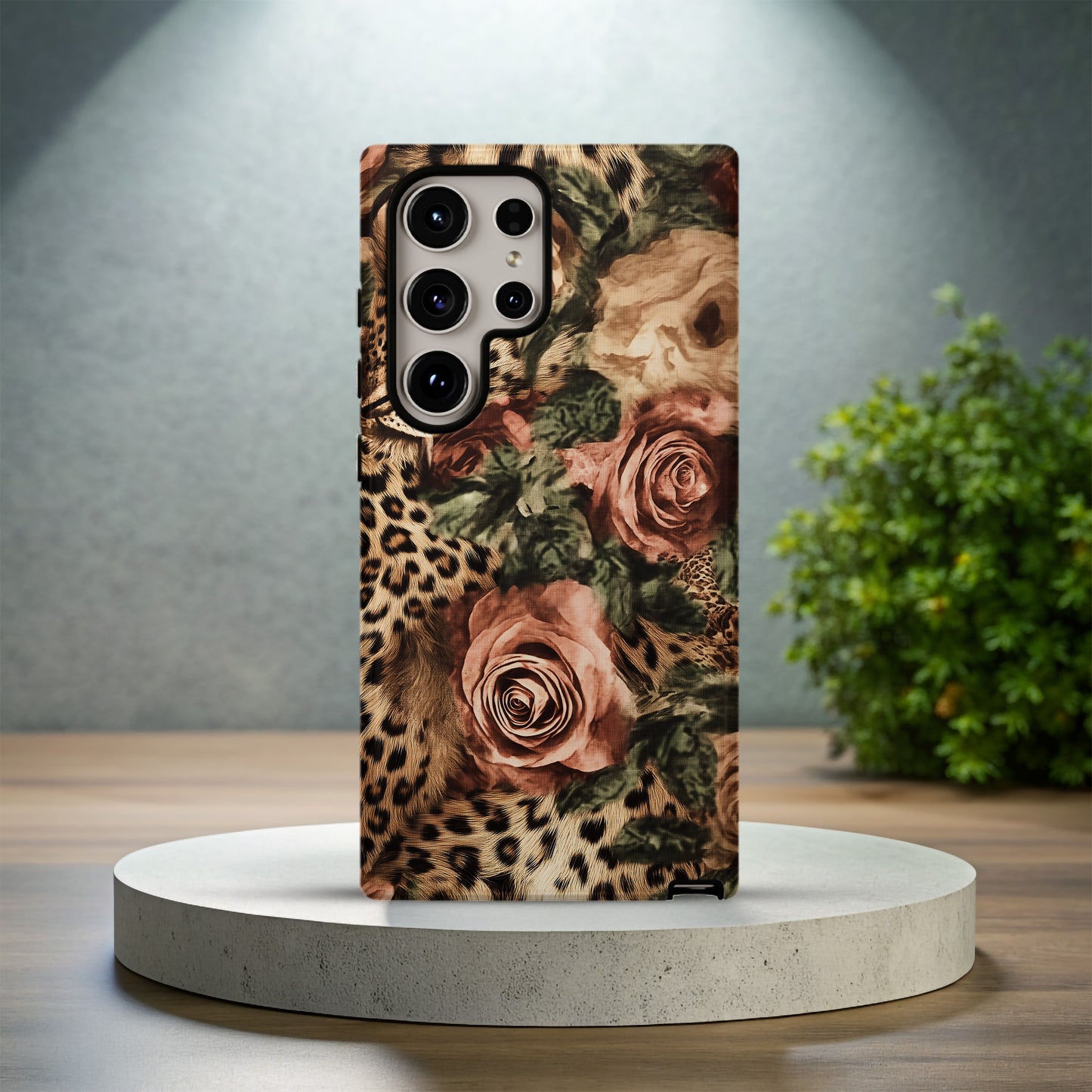 Leopard Roses Phone Case – Fierce Elegance with Everyday Protection