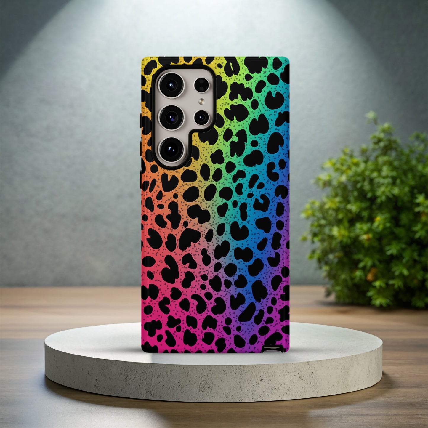 Leopard Rainbow Phone Case – Bold & Colorful with Everyday Protection