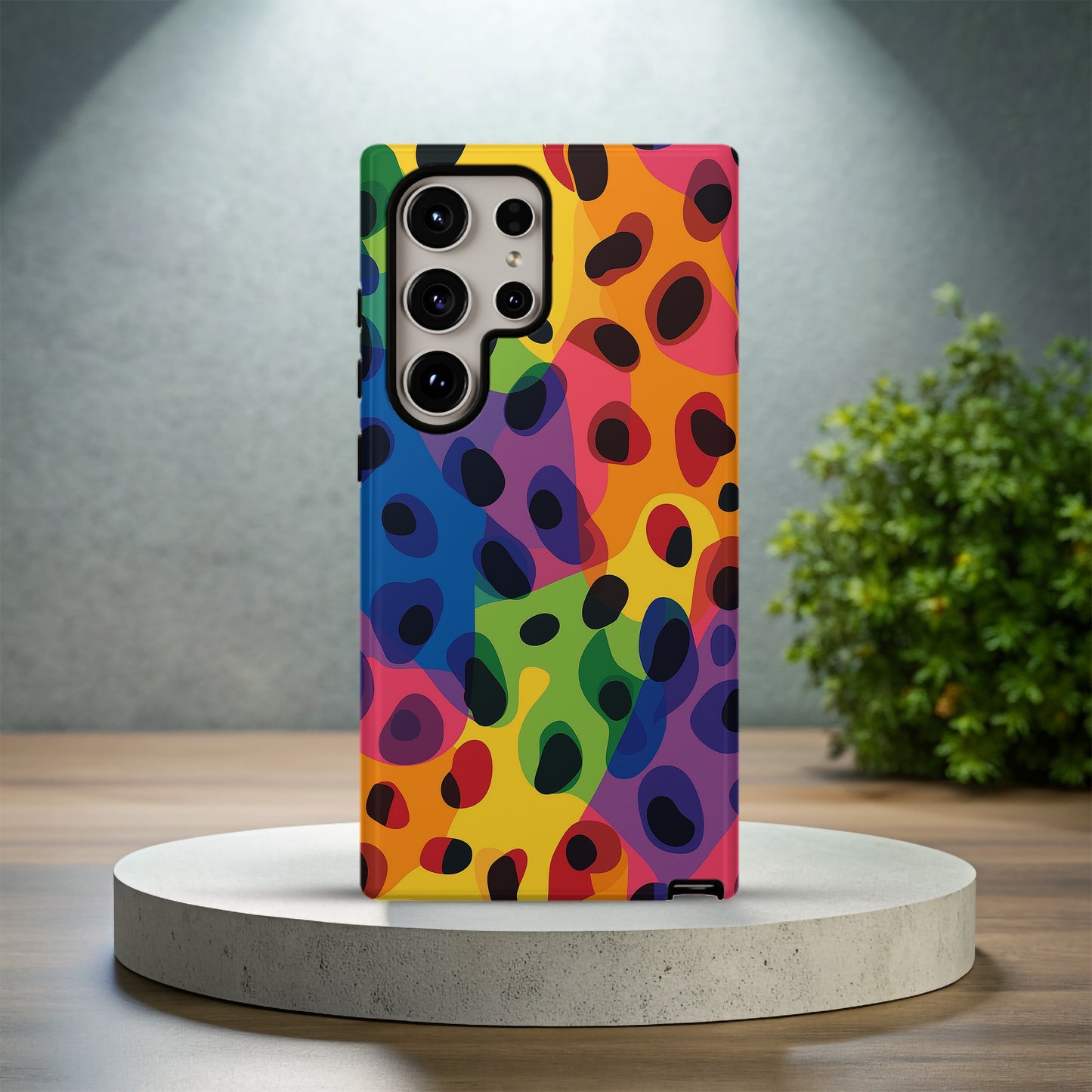 Leopard Rainbow Phone Case – Bold & Colorful with Everyday Protection