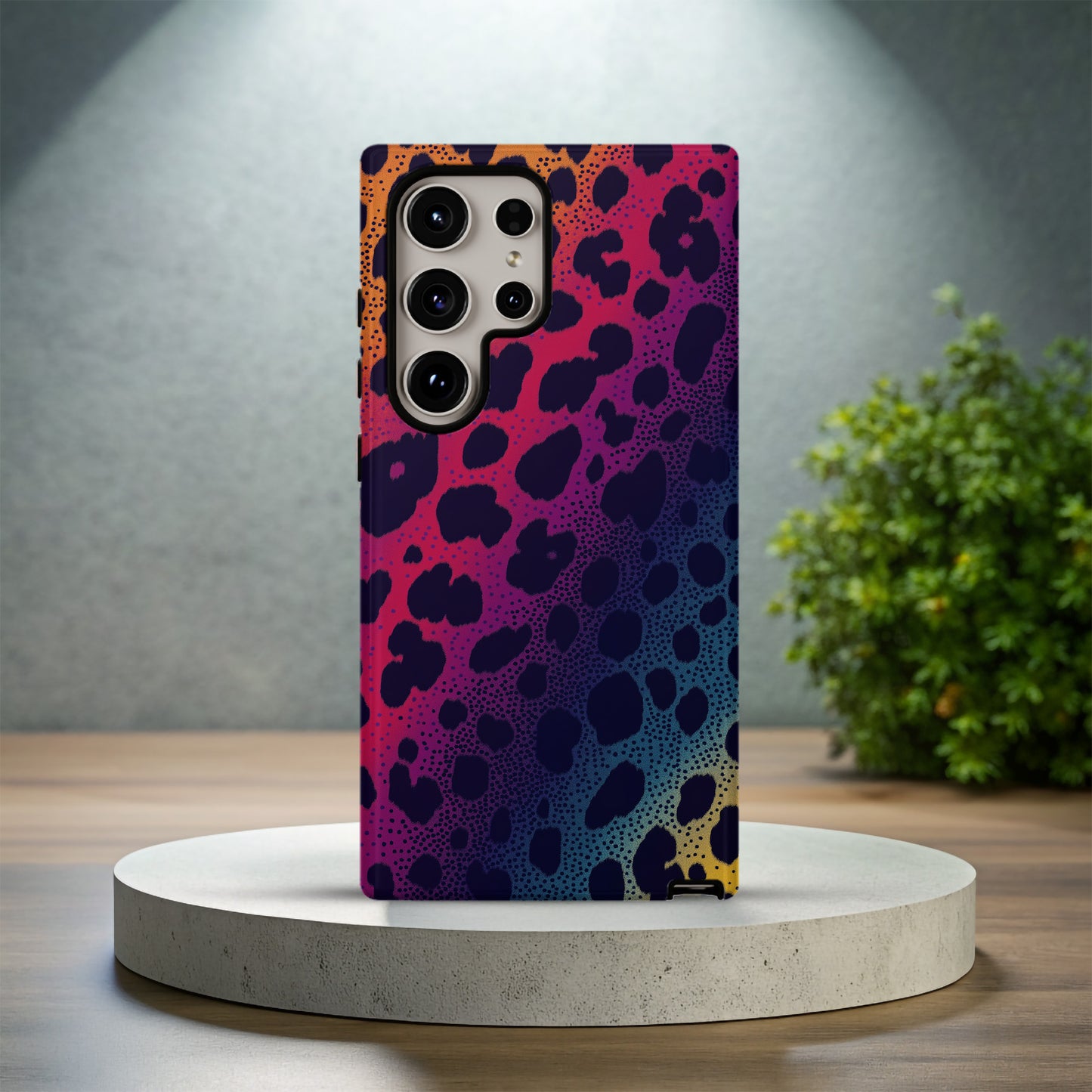Leopard Rainbow Phone Case – Bold & Colorful with Everyday Protection