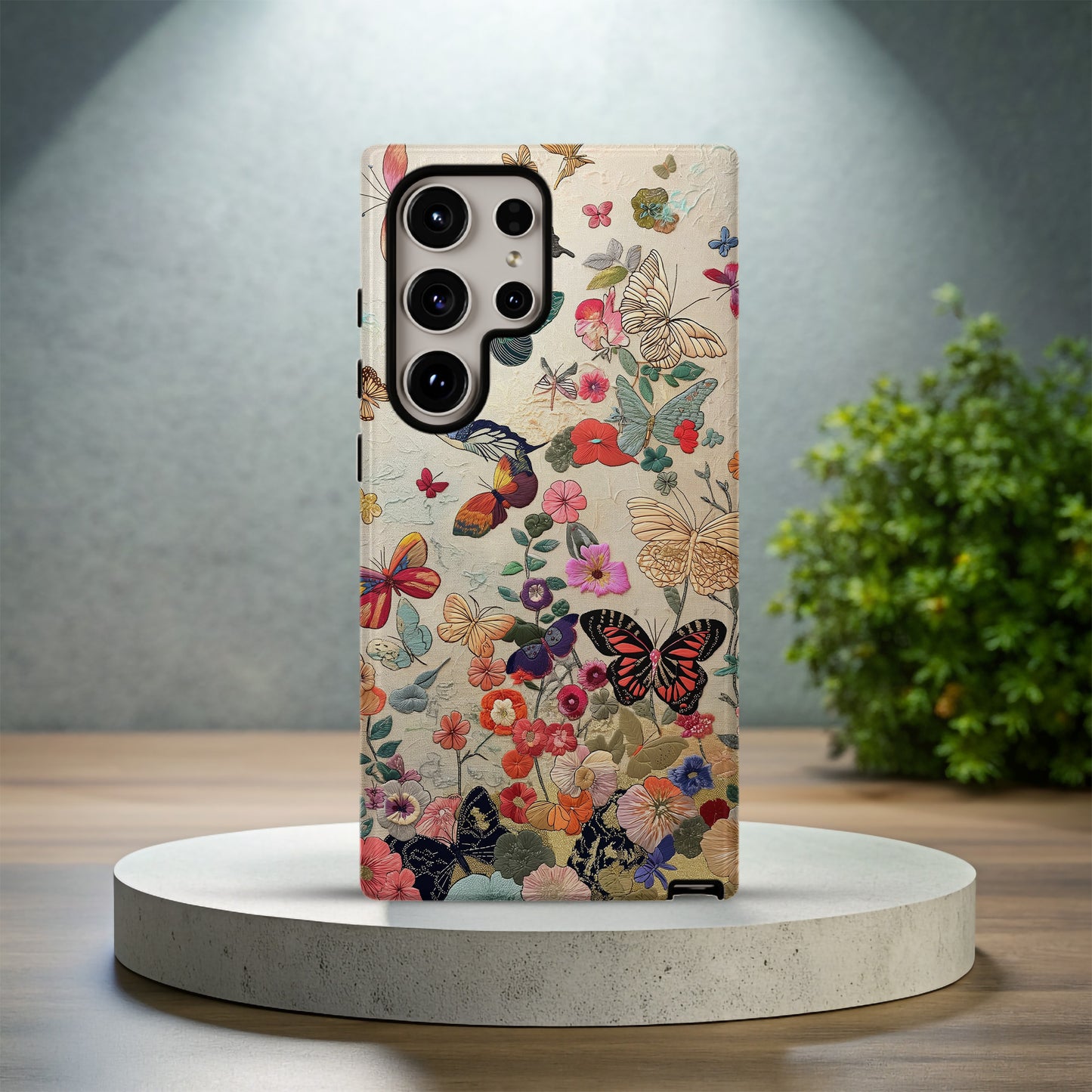 Embroidered Butterfly Phone Case – Delicate Elegance with Everyday Protection