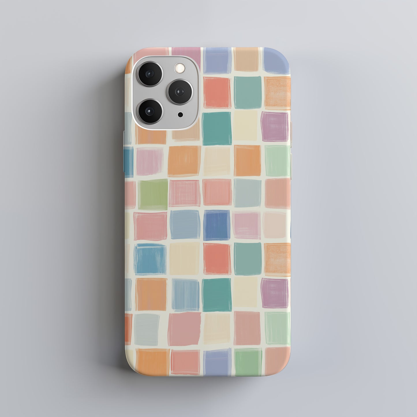 Rainbow Checkered Phone Case – Bold & Vibrant with Everyday Protection